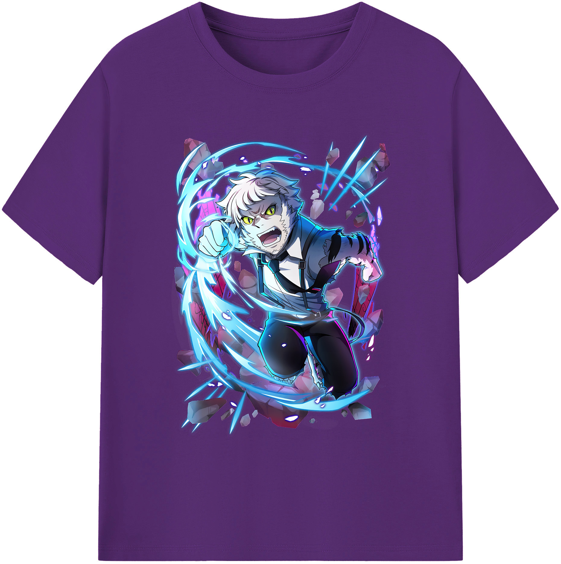 （画像用） 文豪ストレイドッグス Bungo Stray Dogs 綿100％ メンズ半袖Tシャツ｜肌触りやわらか＆通気性