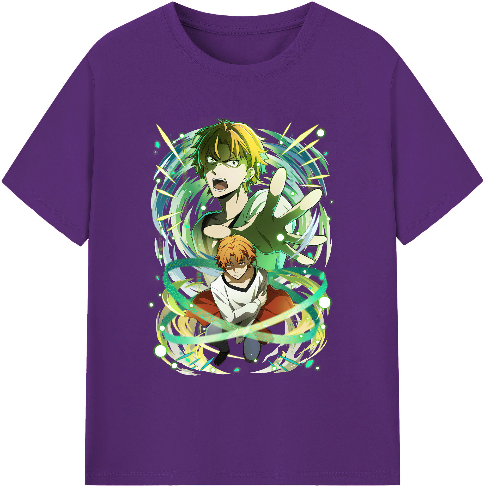 （画像用） 文豪ストレイドッグス Bungo Stray Dogs 綿100％ メンズ半袖Tシャツ｜肌触りやわらか＆通気性