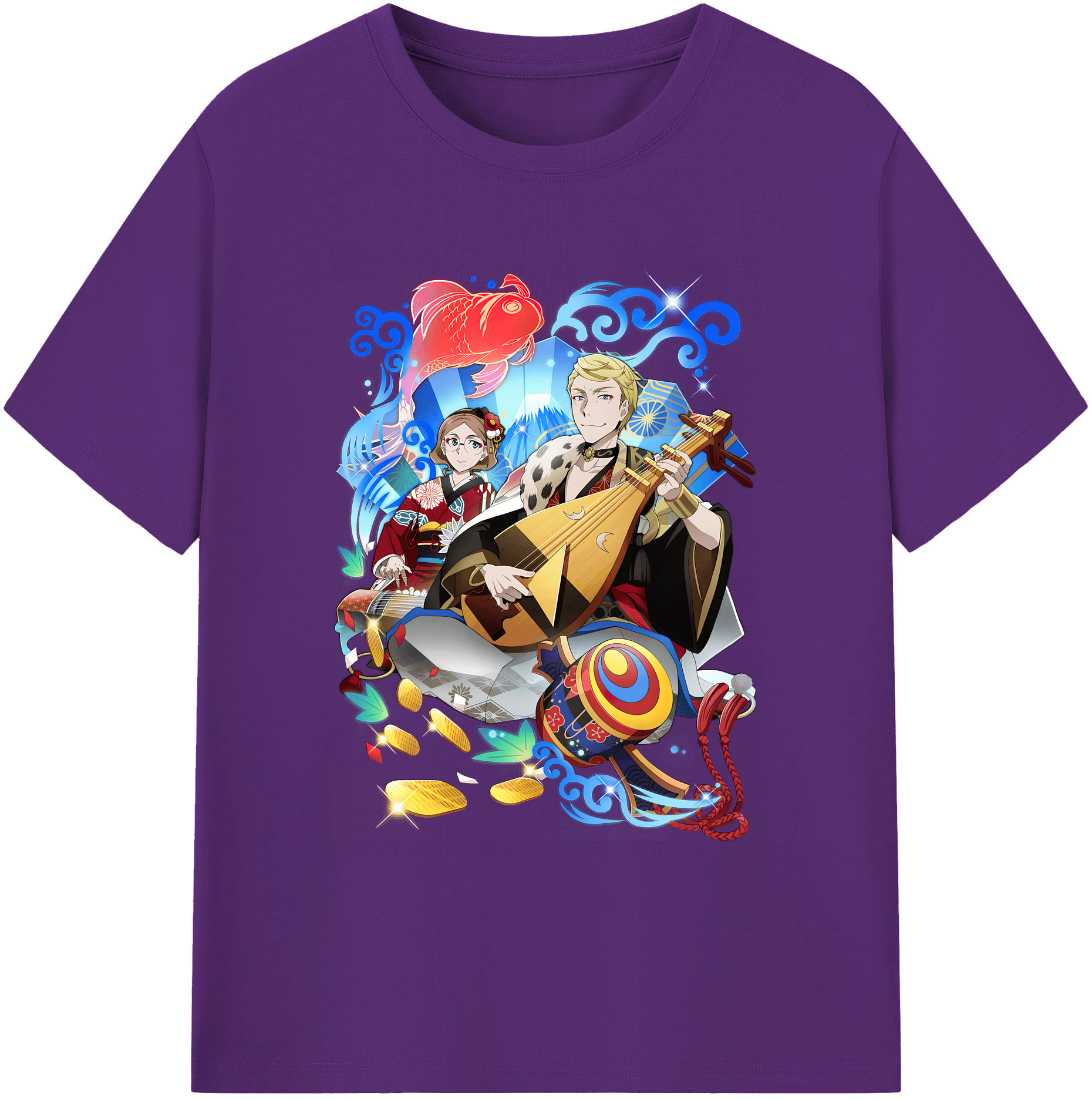 （画像用） 文豪ストレイドッグス Bungo Stray Dogs 綿100％ メンズ半袖Tシャツ｜肌触りやわらか＆通気性