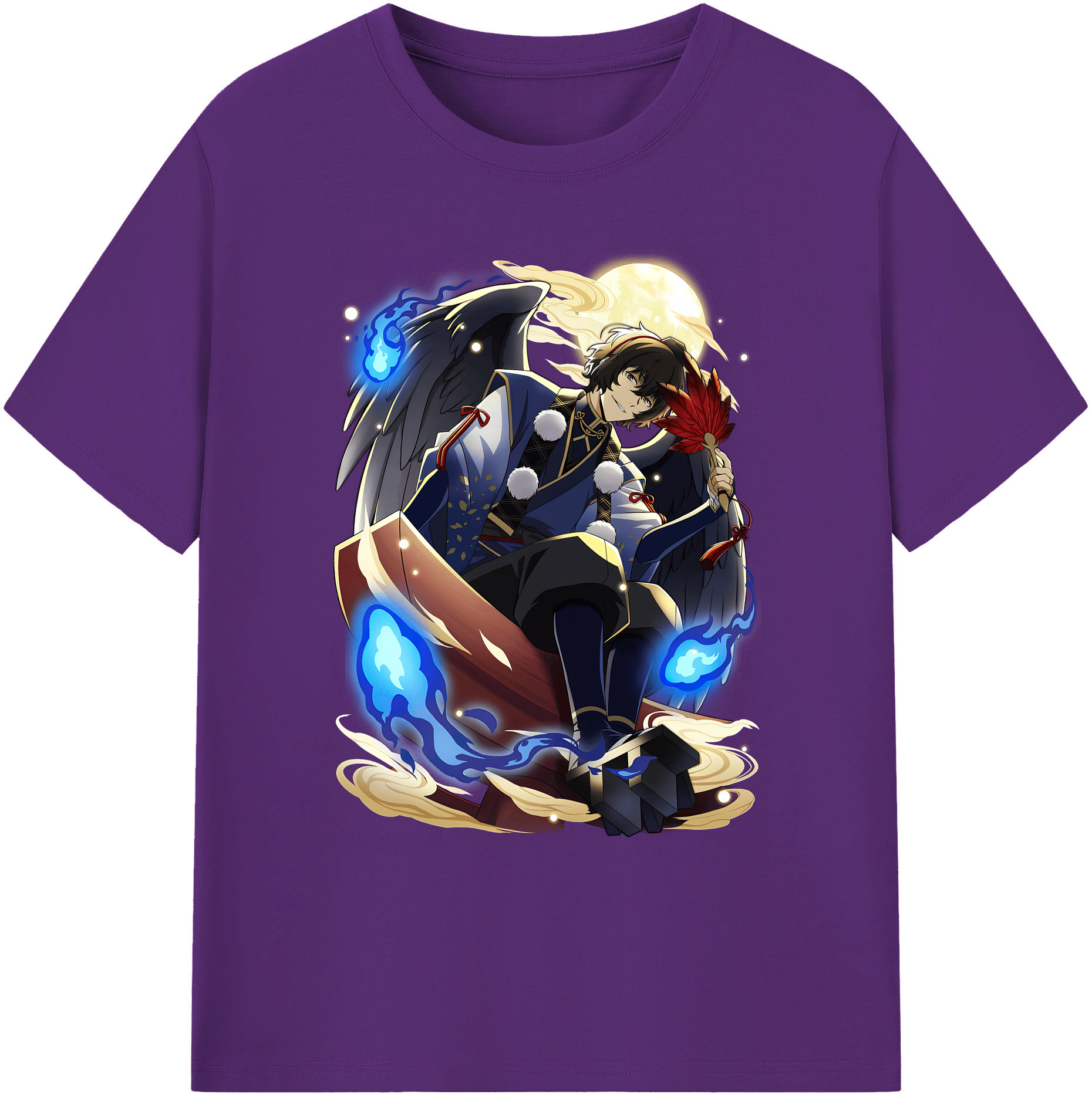 （画像用） 文豪ストレイドッグス Bungo Stray Dogs 綿100％ メンズ半袖Tシャツ｜肌触りやわらか＆通気性