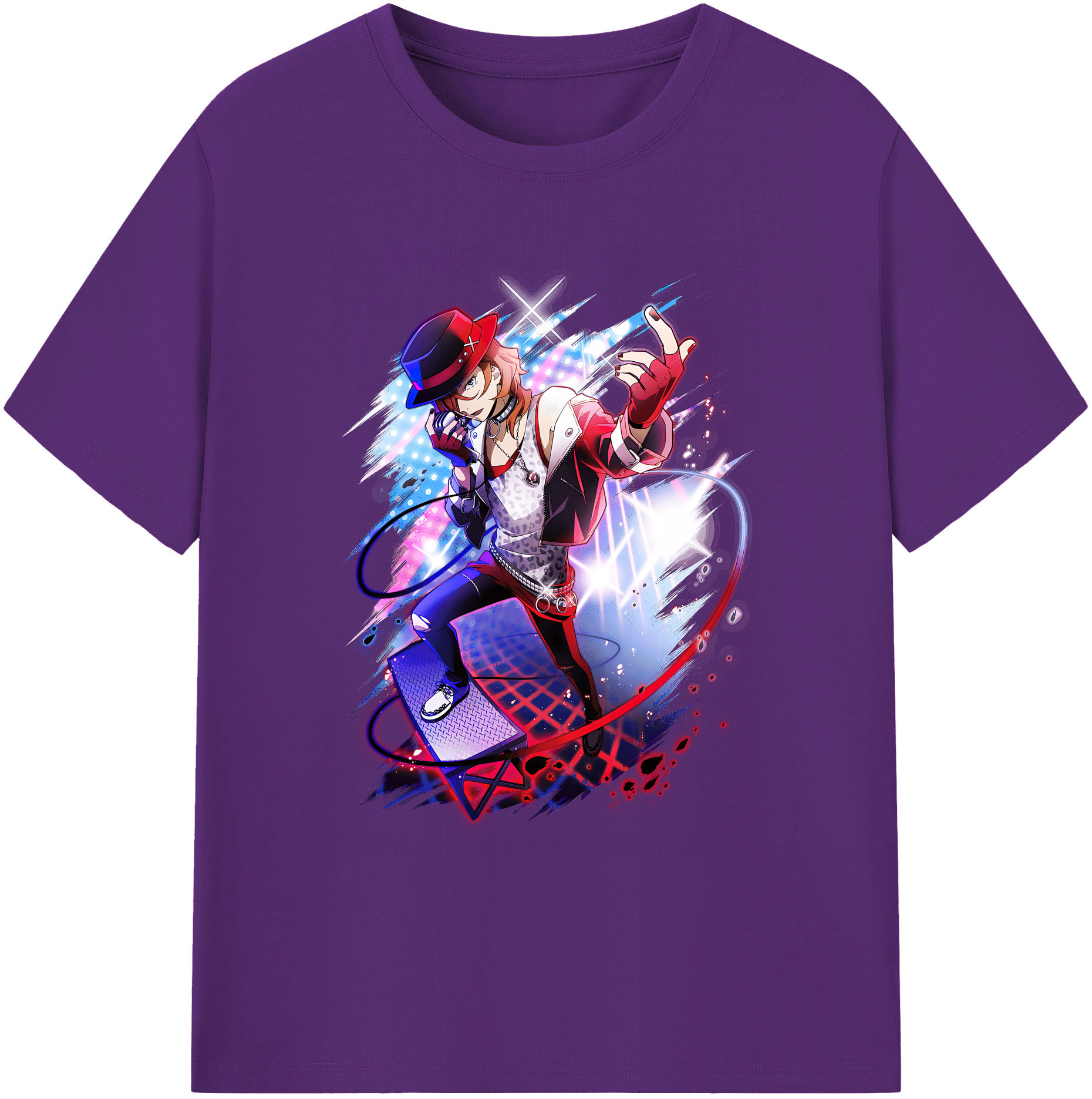 （画像用） 文豪ストレイドッグス Bungo Stray Dogs 綿100％ メンズ半袖Tシャツ｜肌触りやわらか＆通気性