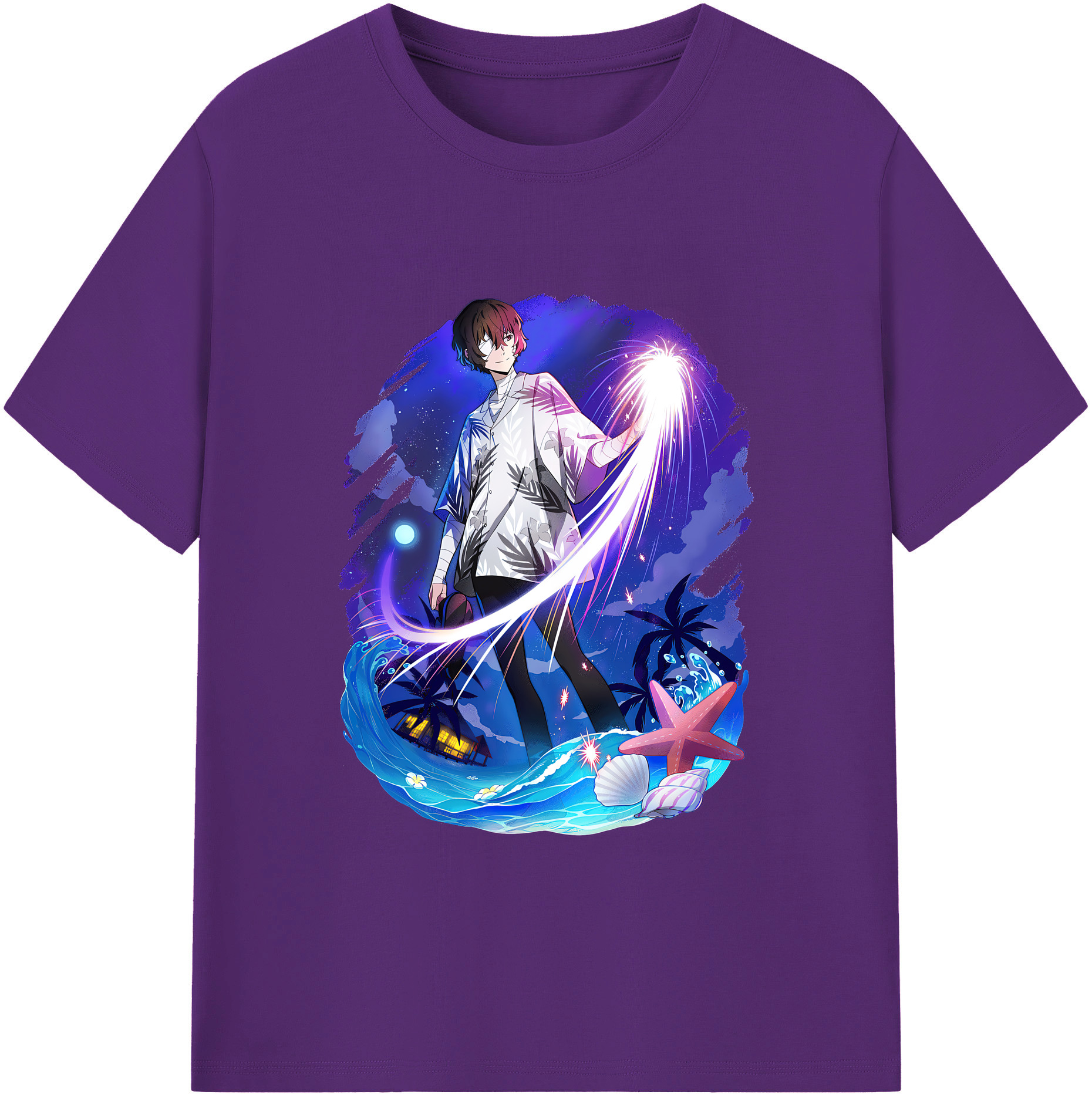 （画像用） 文豪ストレイドッグス Bungo Stray Dogs 綿100％ メンズ半袖Tシャツ｜肌触りやわらか＆通気性