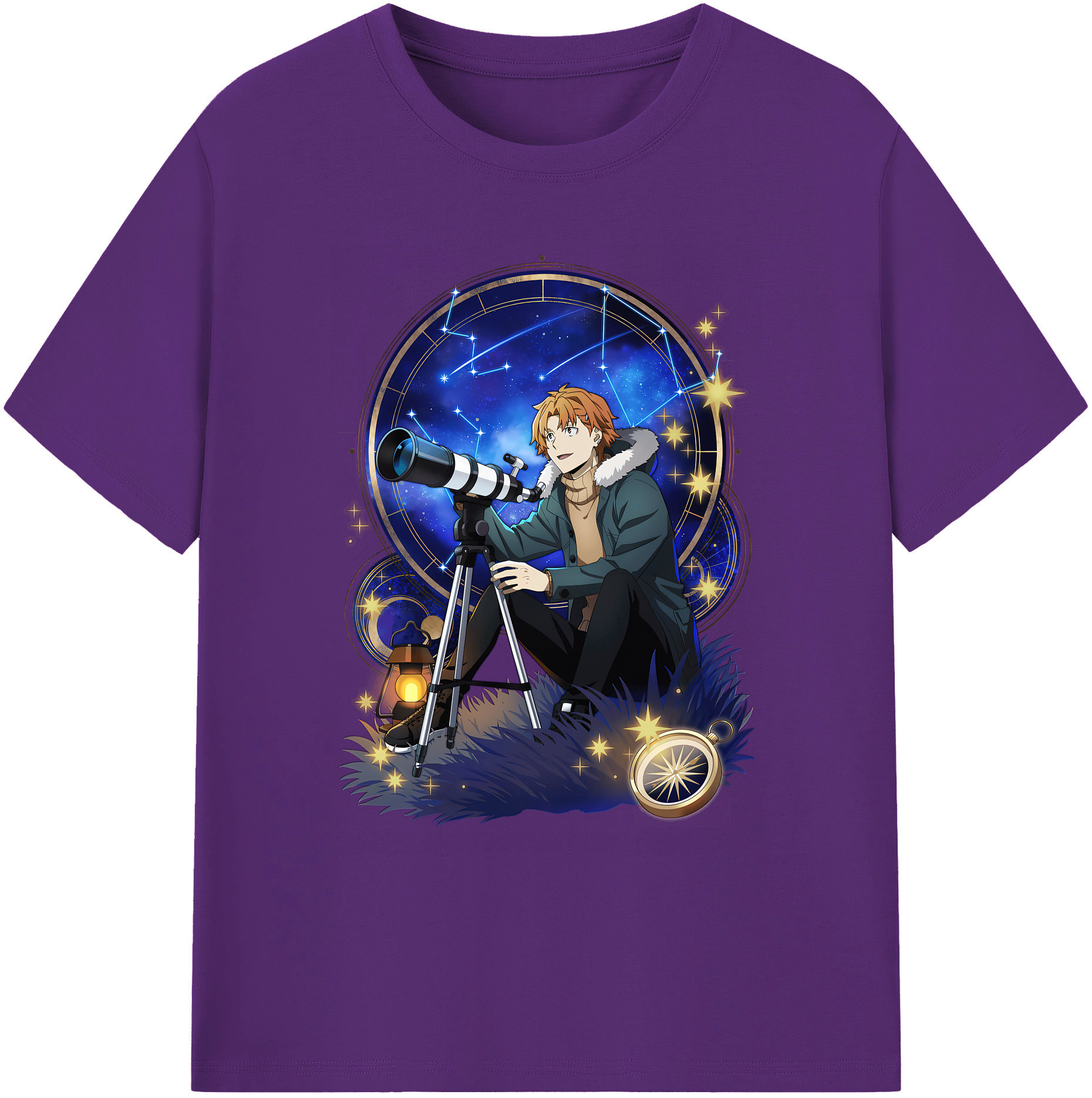 （画像用） 文豪ストレイドッグス Bungo Stray Dogs 綿100％ メンズ半袖Tシャツ｜肌触りやわらか＆通気性