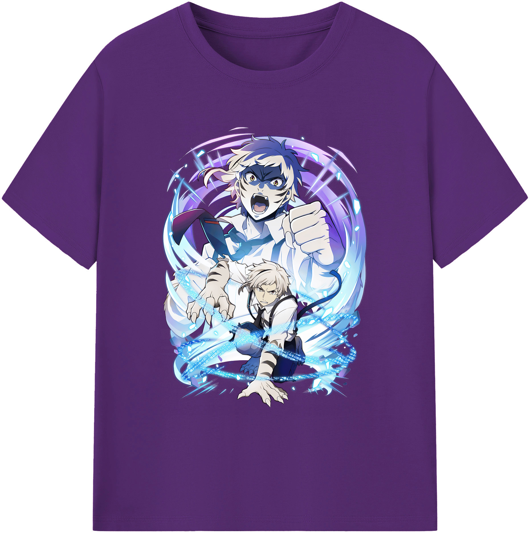 （画像用） 文豪ストレイドッグス Bungo Stray Dogs 綿100％ メンズ半袖Tシャツ｜肌触りやわらか＆通気性