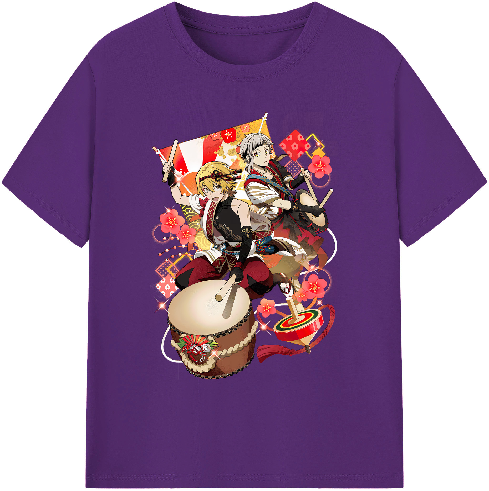 （画像用） 文豪ストレイドッグス Bungo Stray Dogs 綿100％ メンズ半袖Tシャツ｜肌触りやわらか＆通気性