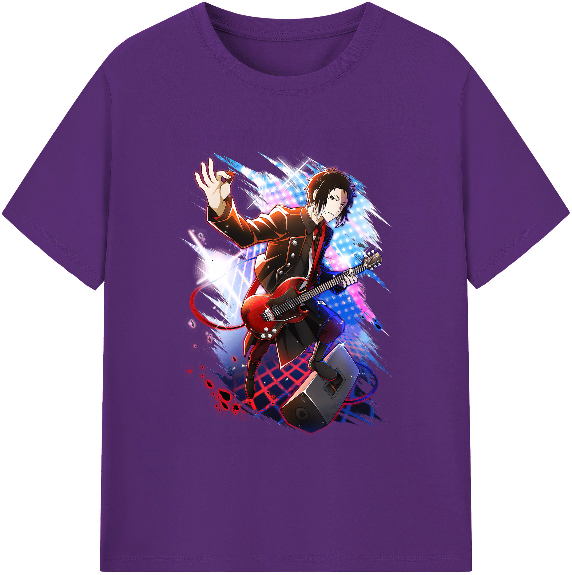 （画像用） 文豪ストレイドッグス Bungo Stray Dogs 綿100％ メンズ半袖Tシャツ｜肌触りやわらか＆通気性