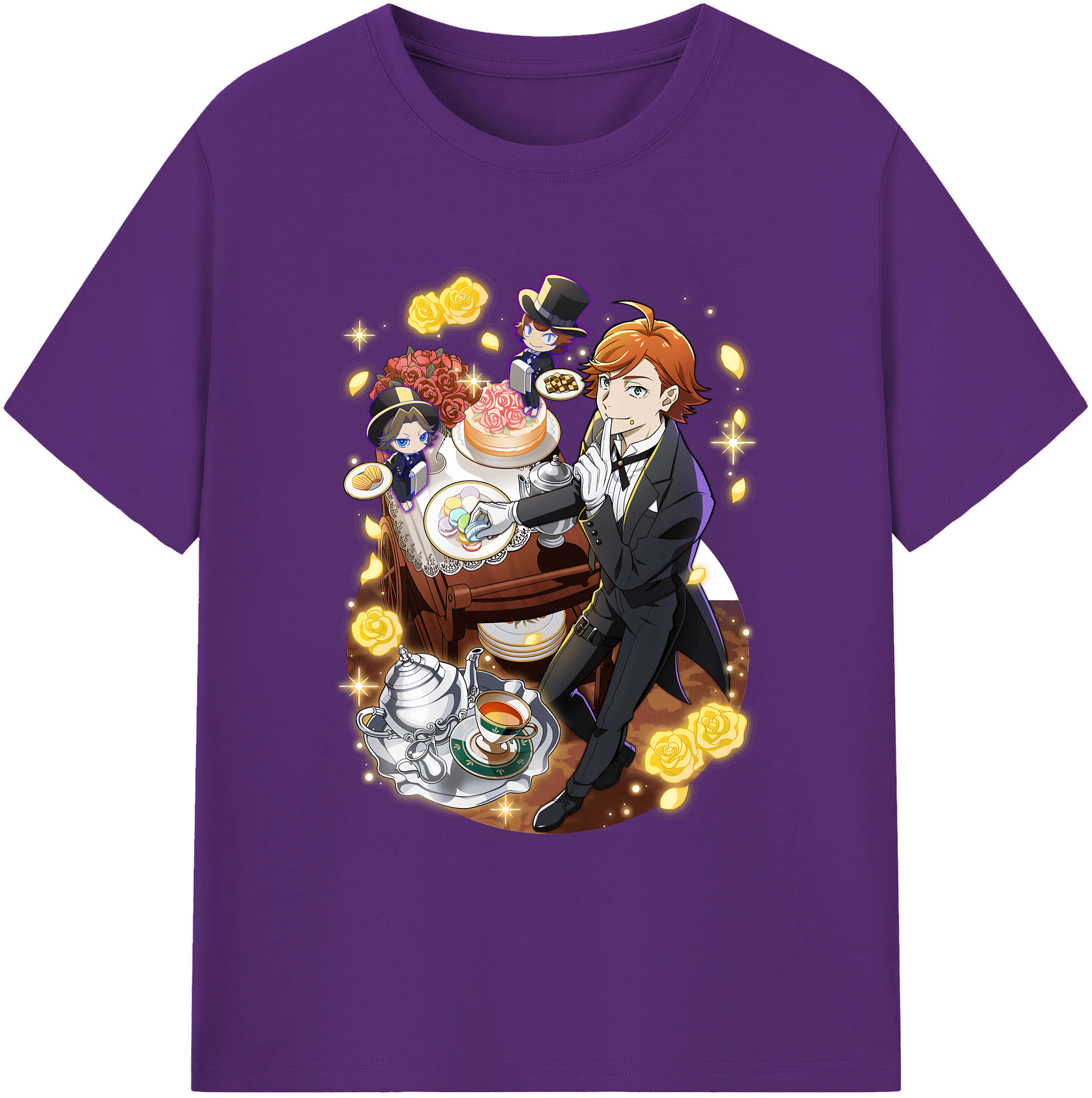（画像用） 文豪ストレイドッグス Bungo Stray Dogs 綿100％ メンズ半袖Tシャツ｜肌触りやわらか＆通気性