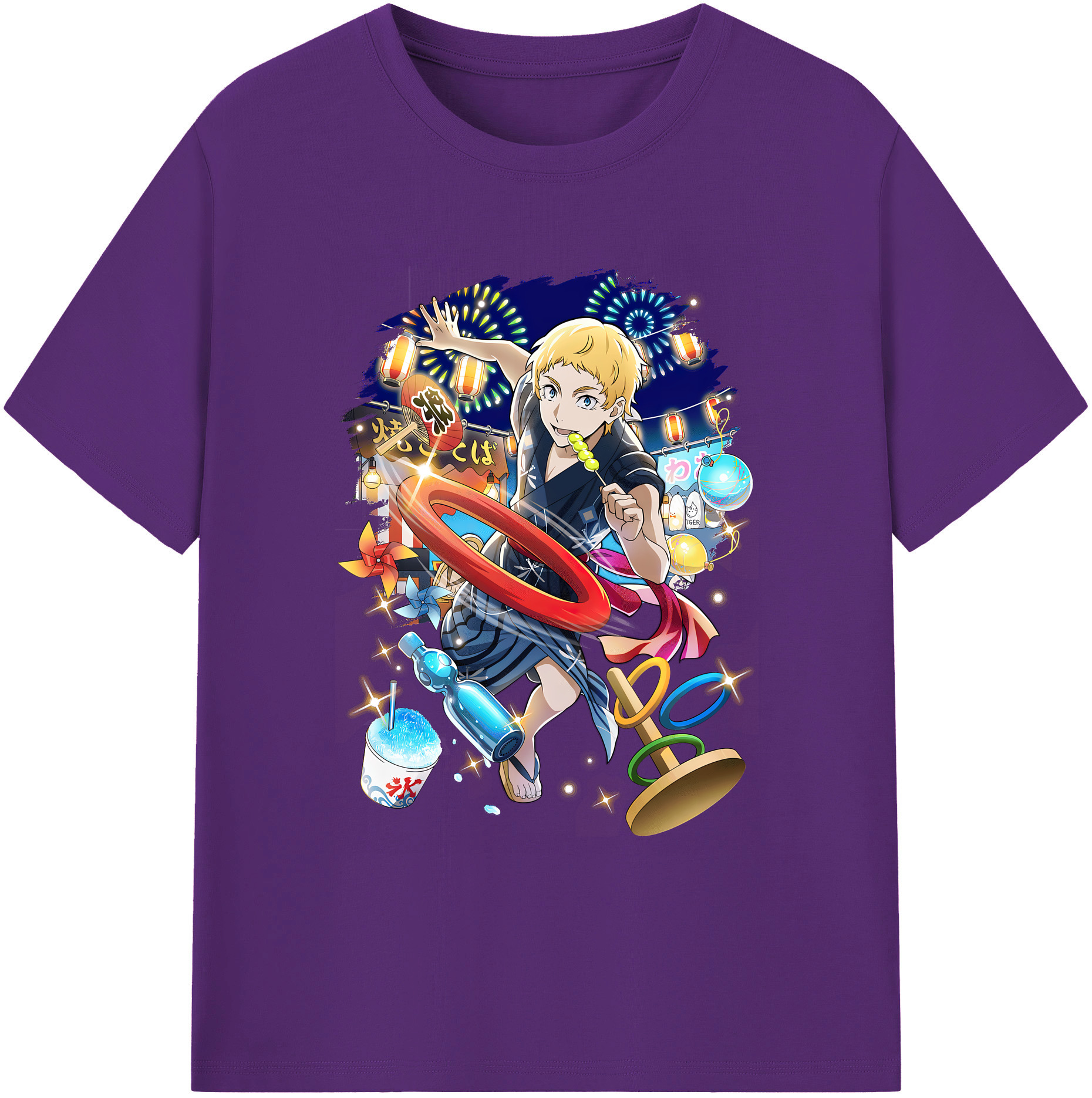 （画像用） 文豪ストレイドッグス Bungo Stray Dogs 綿100％ メンズ半袖Tシャツ｜肌触りやわらか＆通気性