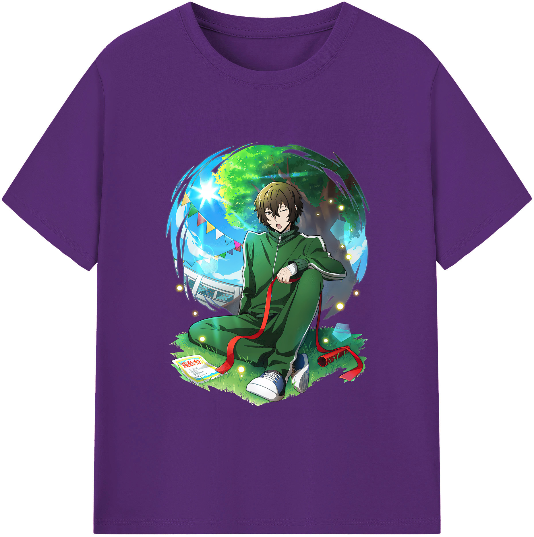 （画像用） 文豪ストレイドッグス Bungo Stray Dogs 綿100％ メンズ半袖Tシャツ｜肌触りやわらか＆通気性