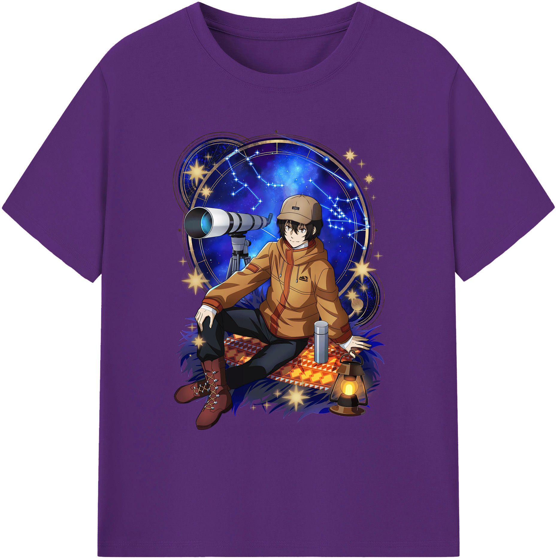 （画像用） 文豪ストレイドッグス Bungo Stray Dogs 綿100％ メンズ半袖Tシャツ｜肌触りやわらか＆通気性