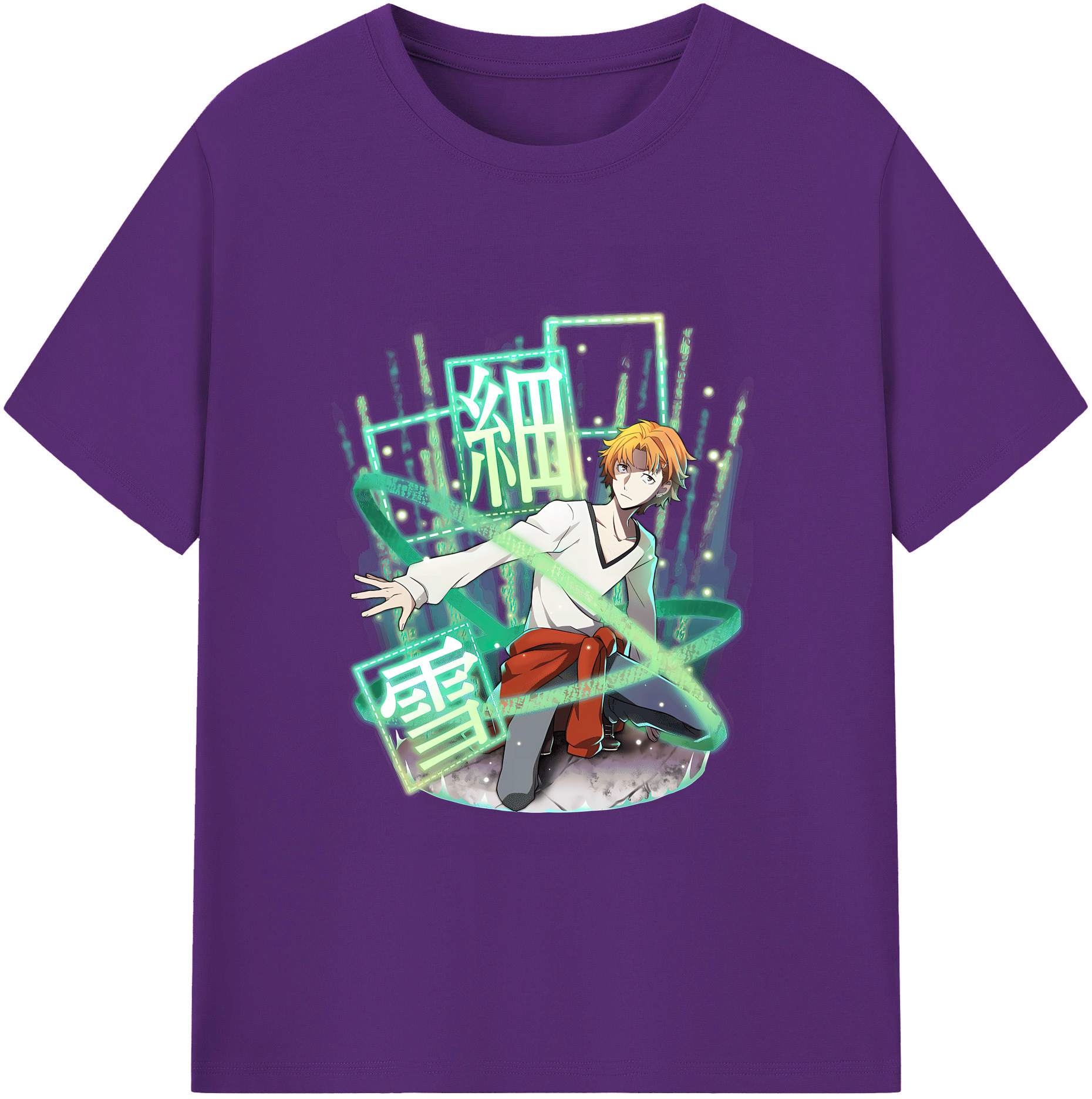 （画像用） 文豪ストレイドッグス Bungo Stray Dogs 綿100％ メンズ半袖Tシャツ｜肌触りやわらか＆通気性