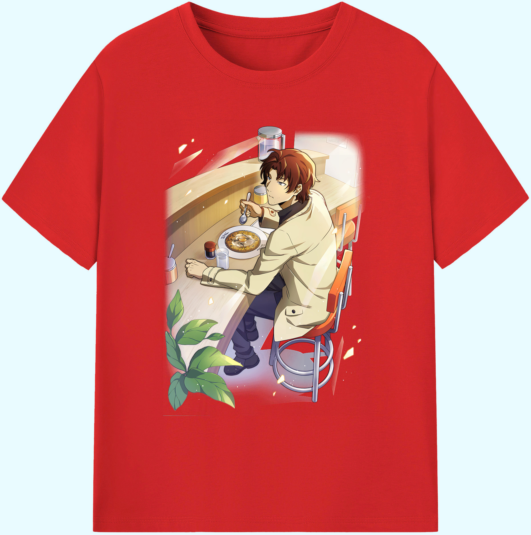 （画像用） 文豪ストレイドッグス Bungo Stray Dogs 綿100％ メンズ半袖Tシャツ｜肌触りやわらか＆通気性