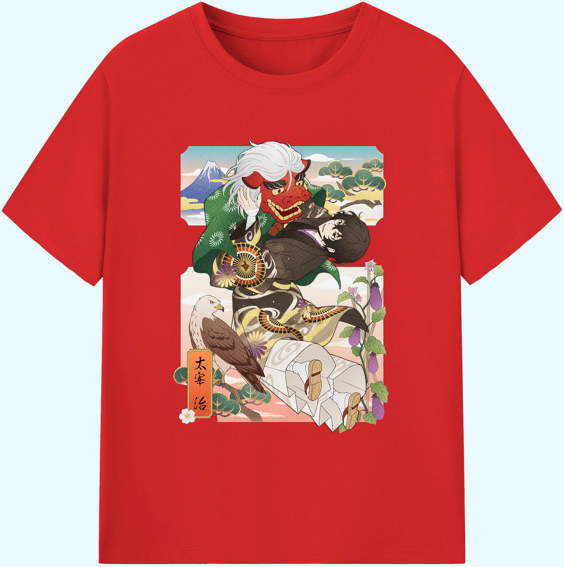 （画像用） 文豪ストレイドッグス Bungo Stray Dogs 綿100％ メンズ半袖Tシャツ｜肌触りやわらか＆通気性