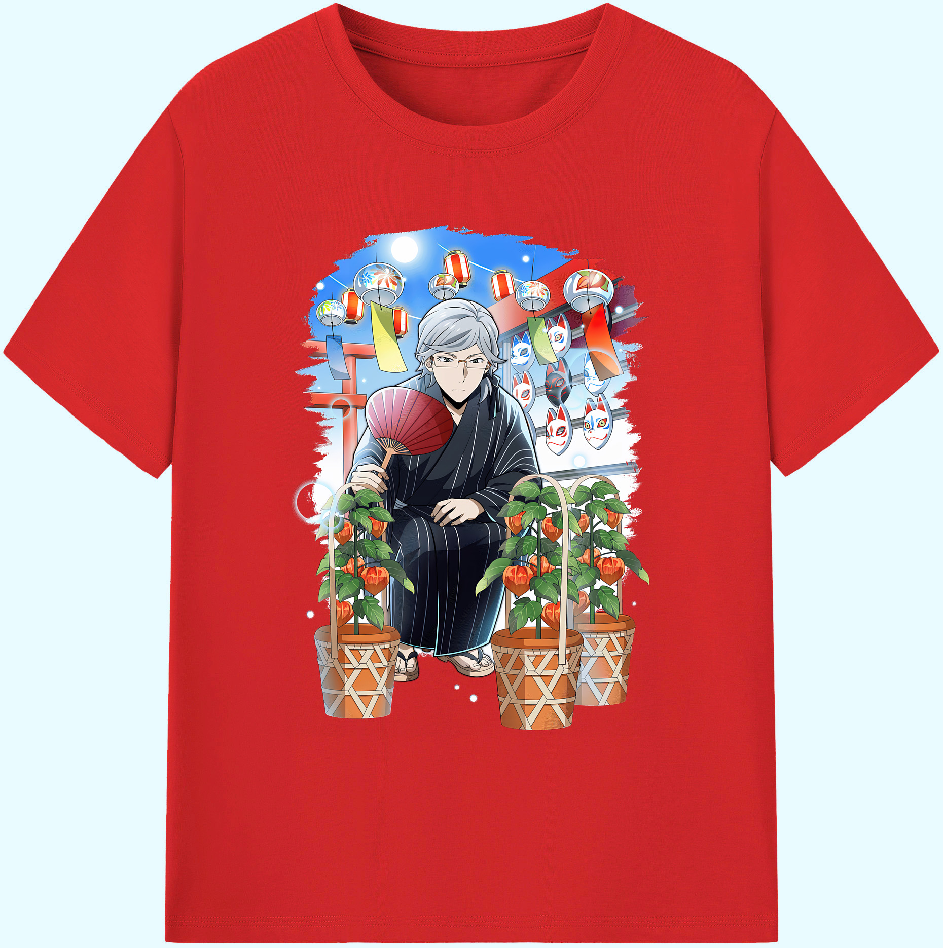 （画像用） 文豪ストレイドッグス Bungo Stray Dogs 綿100％ メンズ半袖Tシャツ｜肌触りやわらか＆通気性