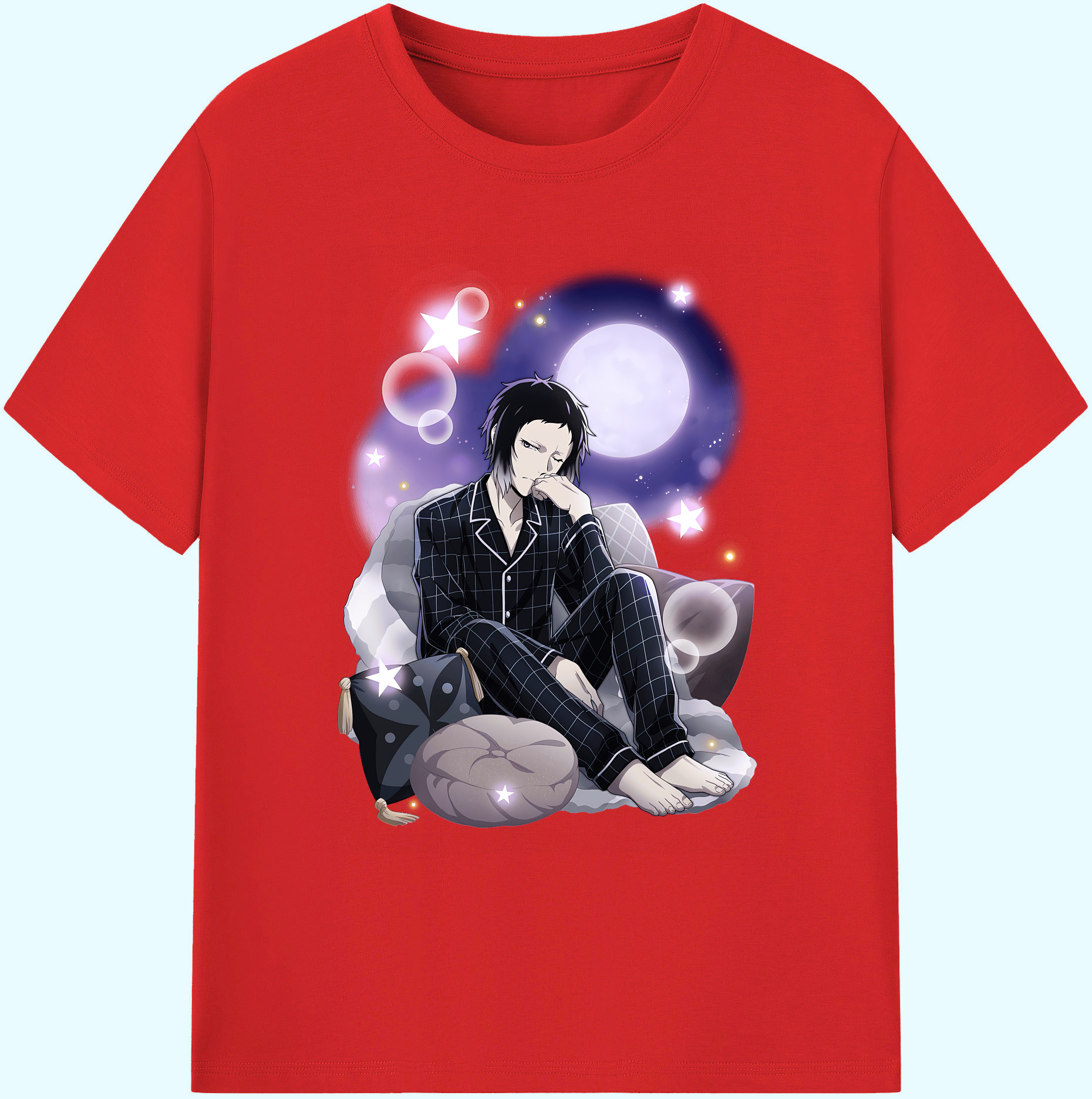 （画像用） 文豪ストレイドッグス Bungo Stray Dogs 綿100％ メンズ半袖Tシャツ｜肌触りやわらか＆通気性
