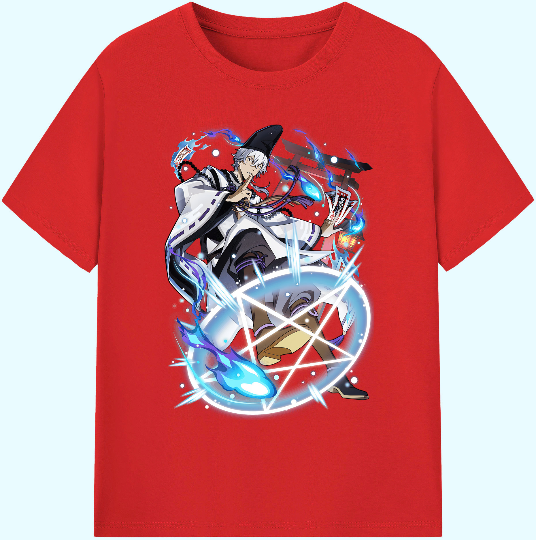 （画像用） 文豪ストレイドッグス Bungo Stray Dogs 綿100％ メンズ半袖Tシャツ｜肌触りやわらか＆通気性