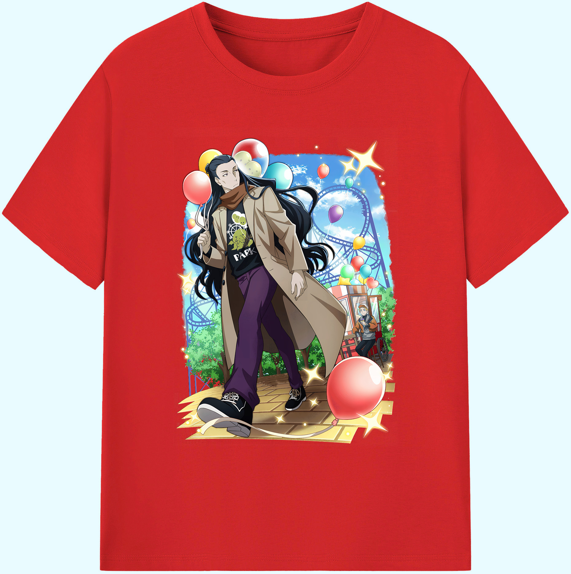 （画像用） 文豪ストレイドッグス Bungo Stray Dogs 綿100％ メンズ半袖Tシャツ｜肌触りやわらか＆通気性