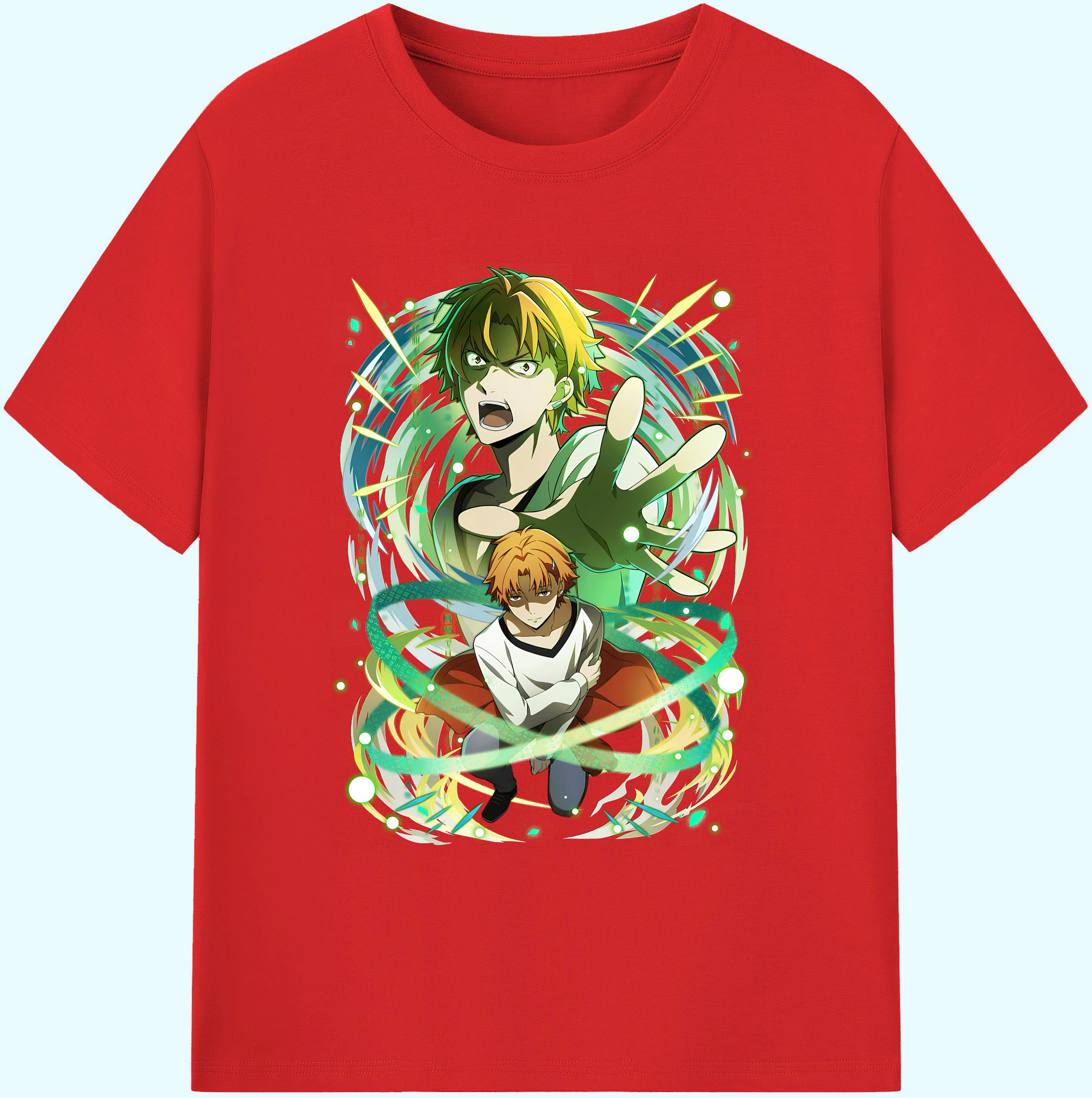 （画像用） 文豪ストレイドッグス Bungo Stray Dogs 綿100％ メンズ半袖Tシャツ｜肌触りやわらか＆通気性