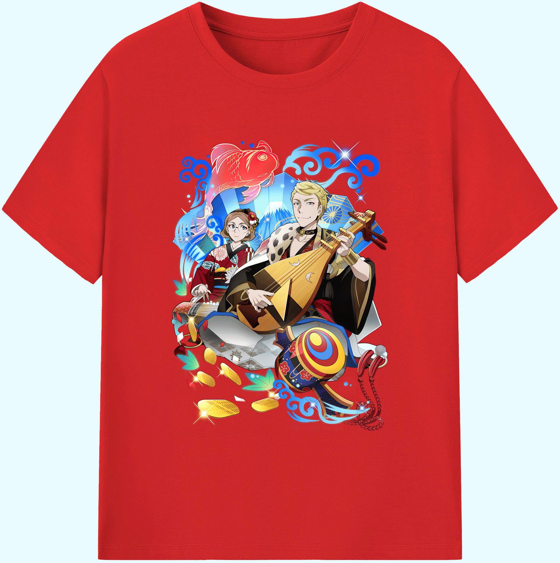 （画像用） 文豪ストレイドッグス Bungo Stray Dogs 綿100％ メンズ半袖Tシャツ｜肌触りやわらか＆通気性