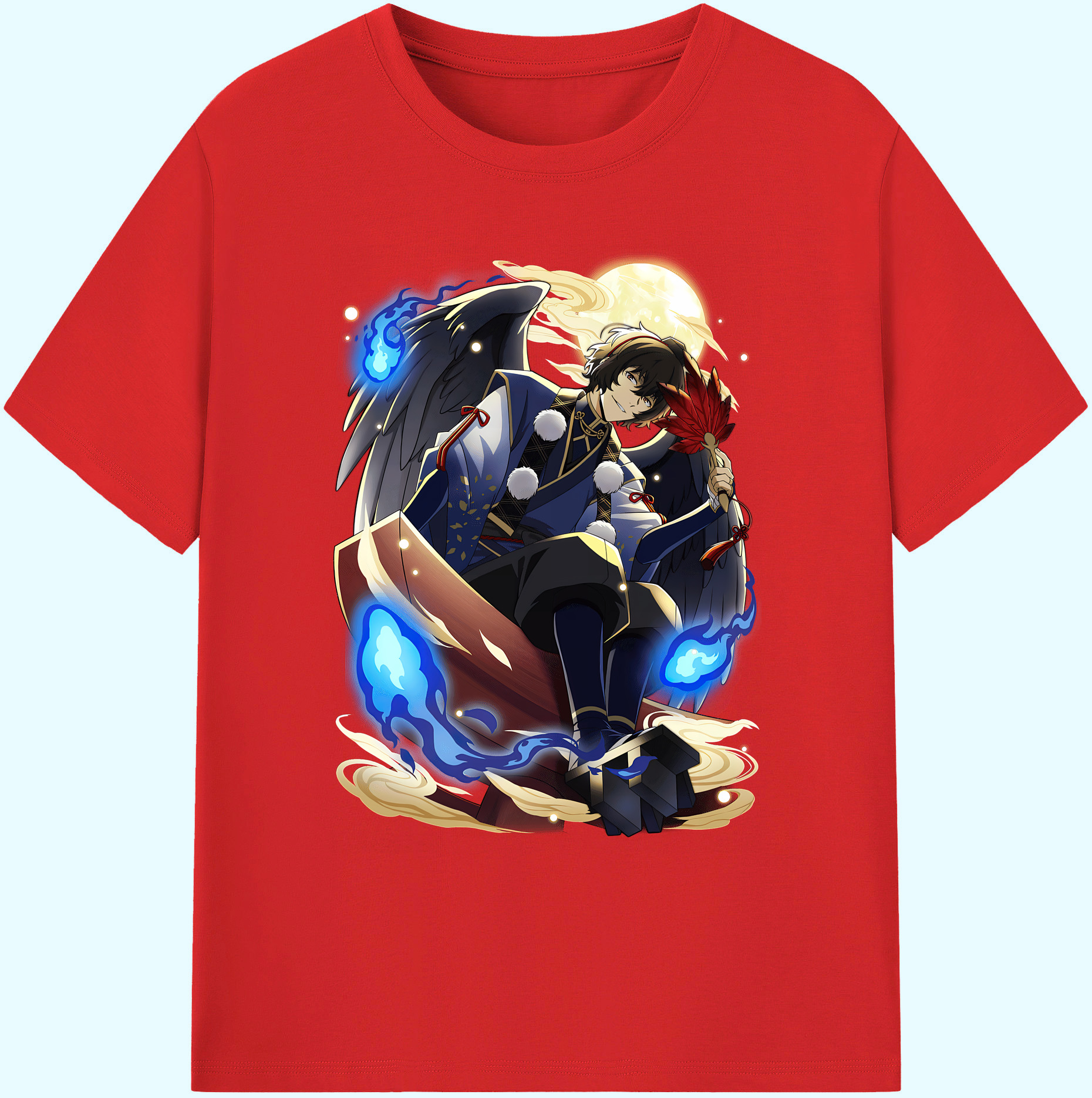 （画像用） 文豪ストレイドッグス Bungo Stray Dogs 綿100％ メンズ半袖Tシャツ｜肌触りやわらか＆通気性