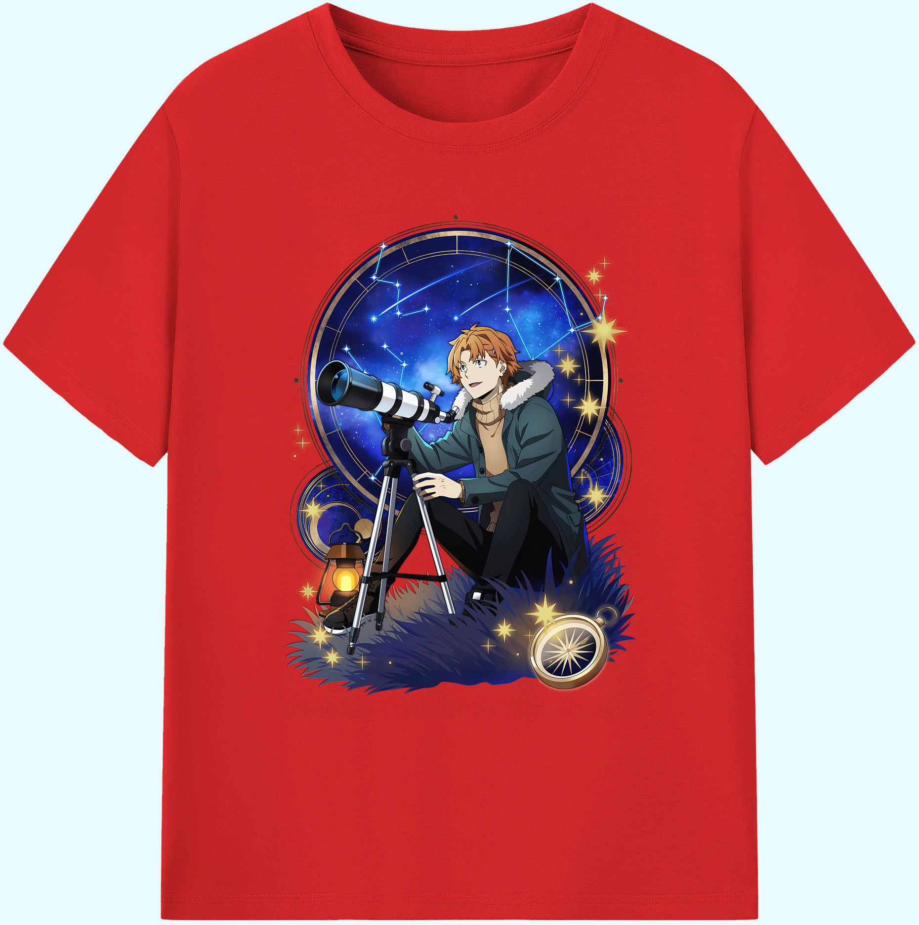 （画像用） 文豪ストレイドッグス Bungo Stray Dogs 綿100％ メンズ半袖Tシャツ｜肌触りやわらか＆通気性