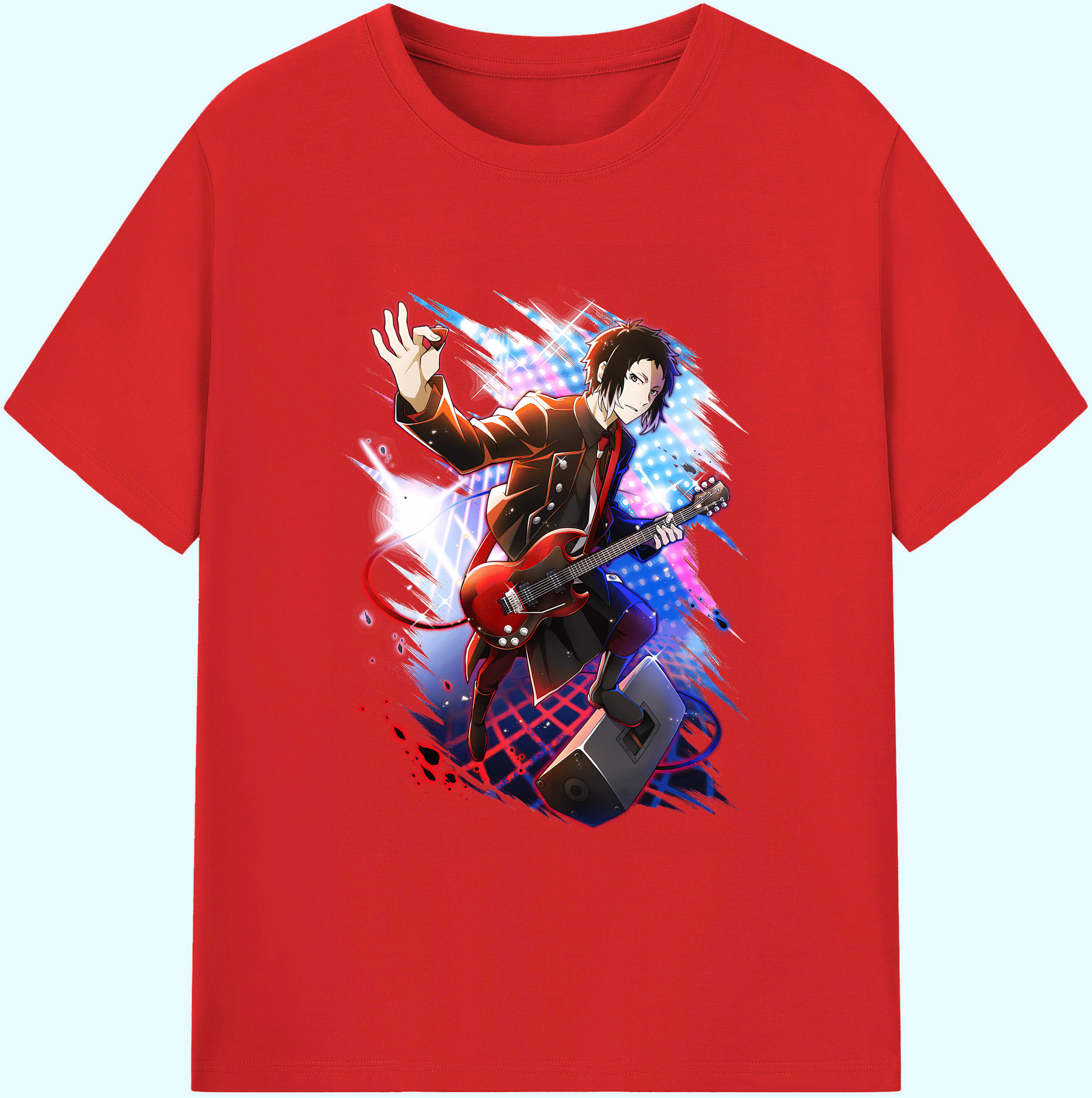（画像用） 文豪ストレイドッグス Bungo Stray Dogs 綿100％ メンズ半袖Tシャツ｜肌触りやわらか＆通気性