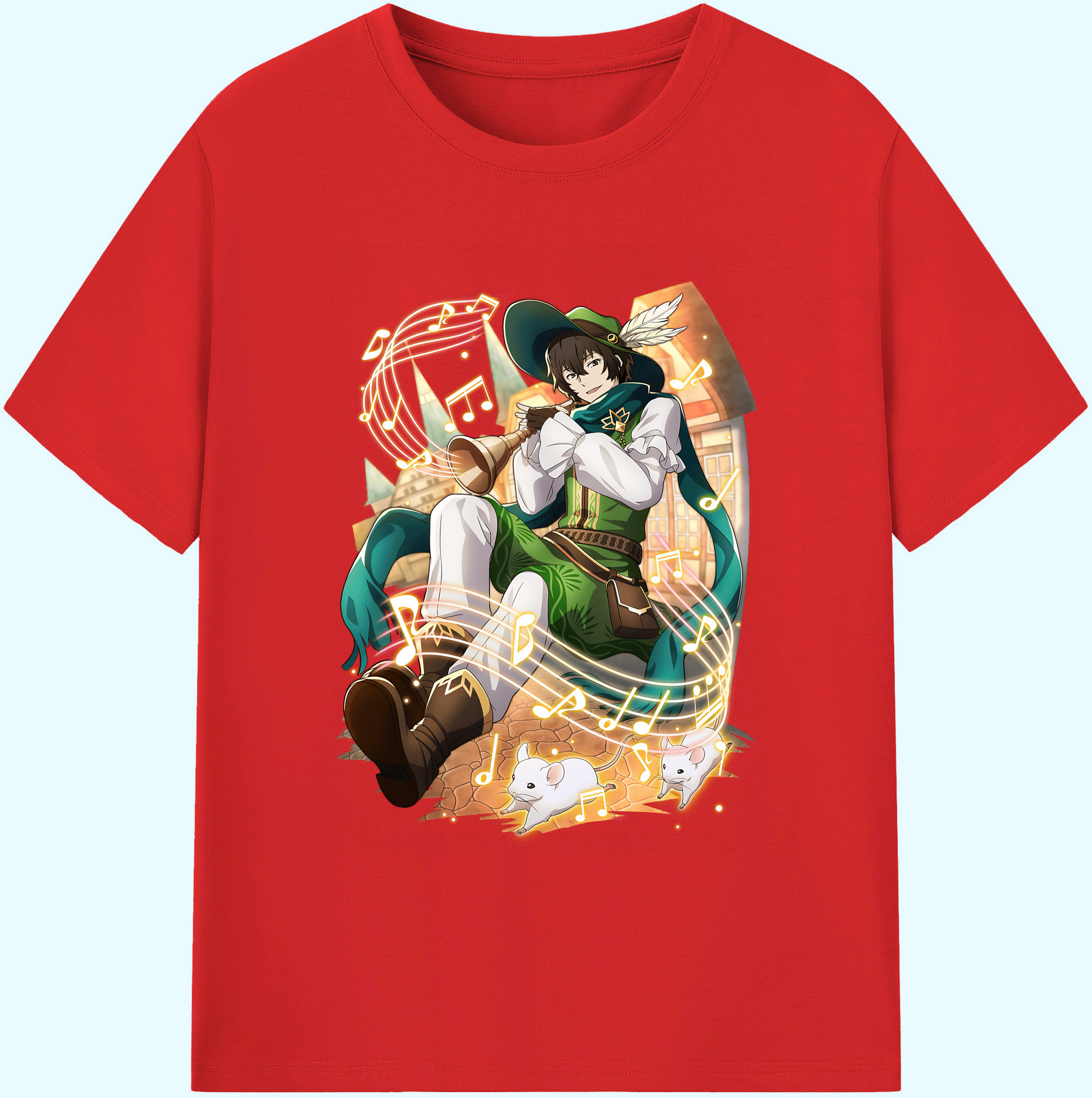 （画像用） 文豪ストレイドッグス Bungo Stray Dogs 綿100％ メンズ半袖Tシャツ｜肌触りやわらか＆通気性