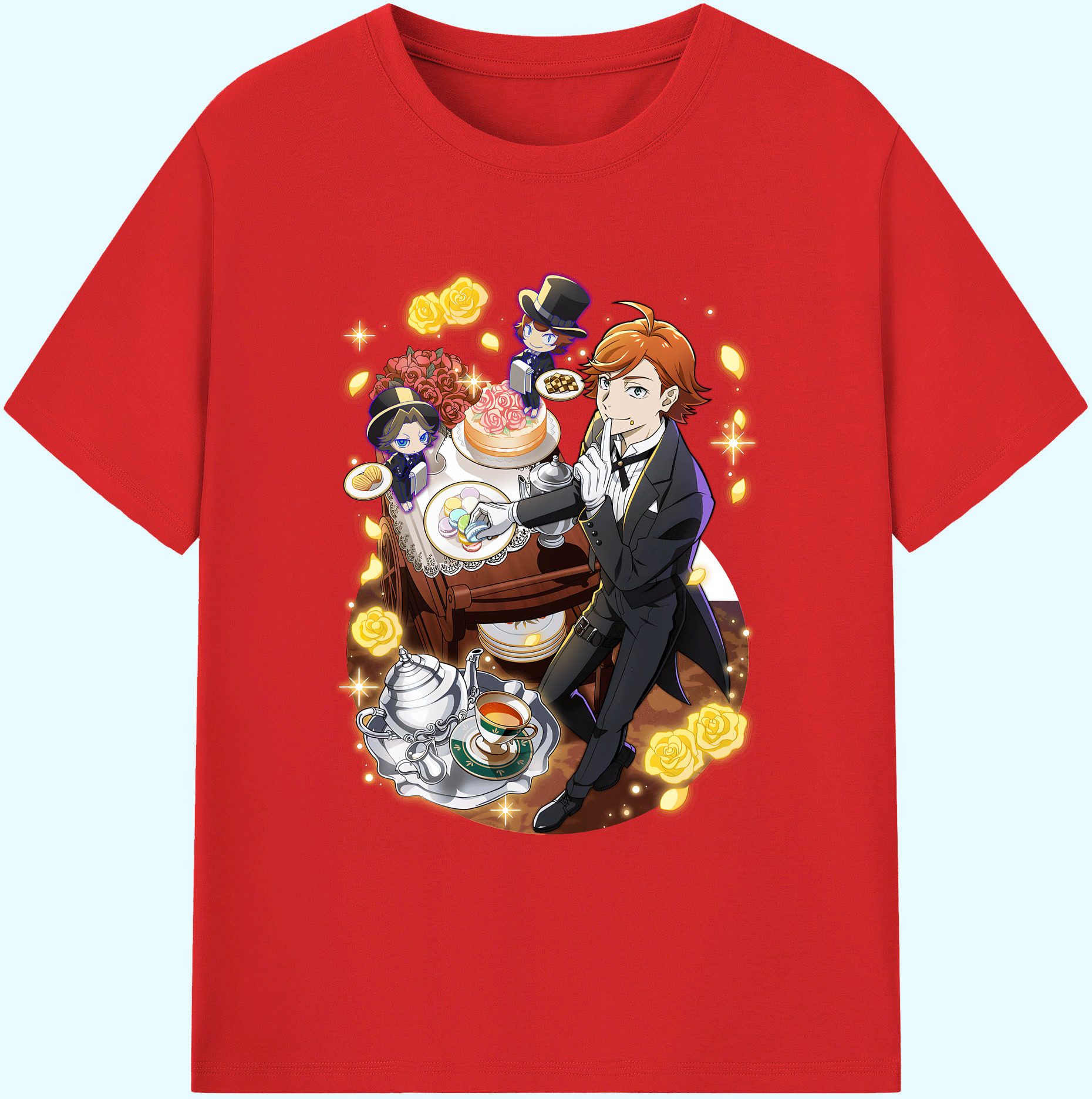 （画像用） 文豪ストレイドッグス Bungo Stray Dogs 綿100％ メンズ半袖Tシャツ｜肌触りやわらか＆通気性