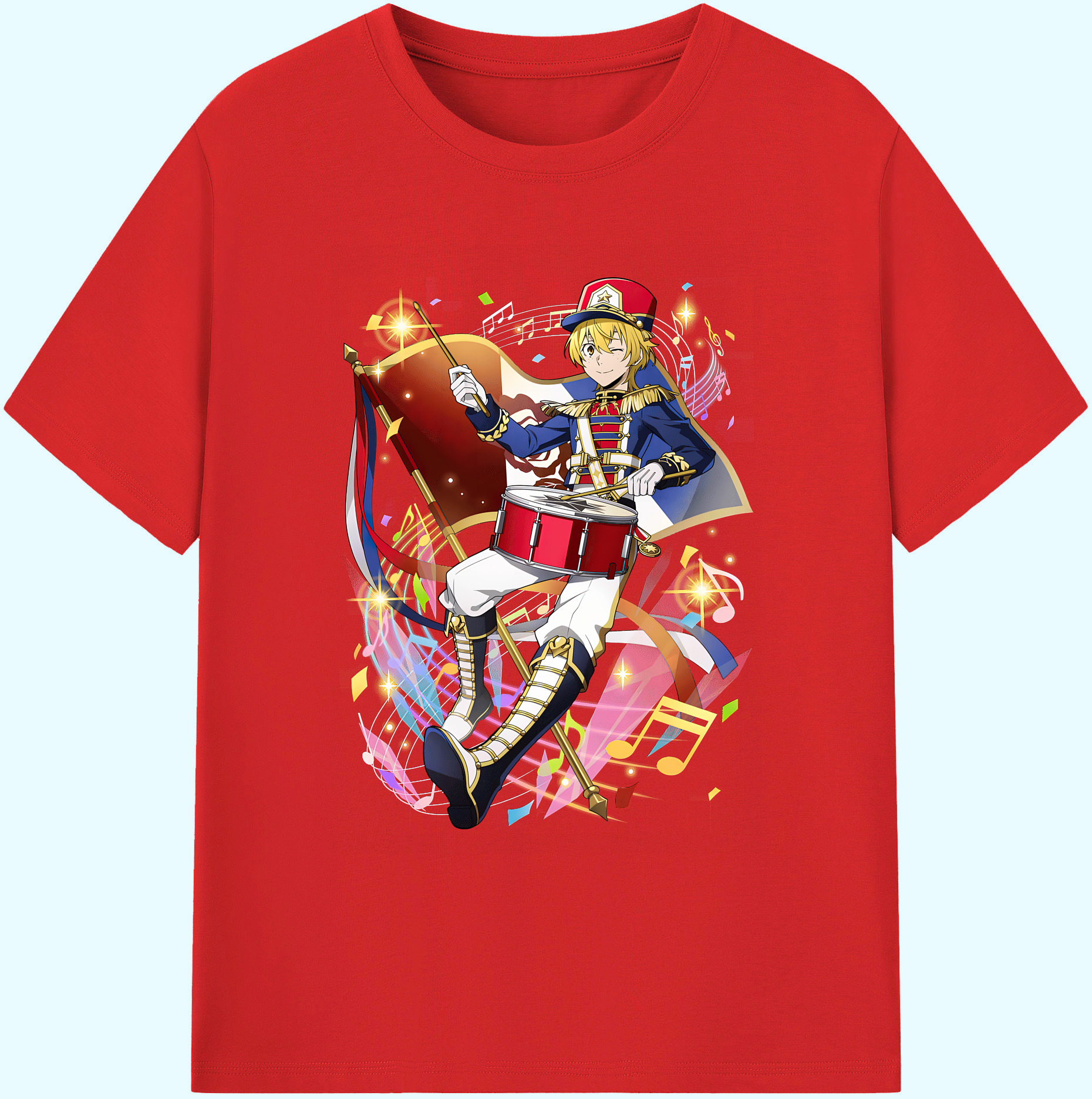 （画像用） 文豪ストレイドッグス Bungo Stray Dogs 綿100％ メンズ半袖Tシャツ｜肌触りやわらか＆通気性