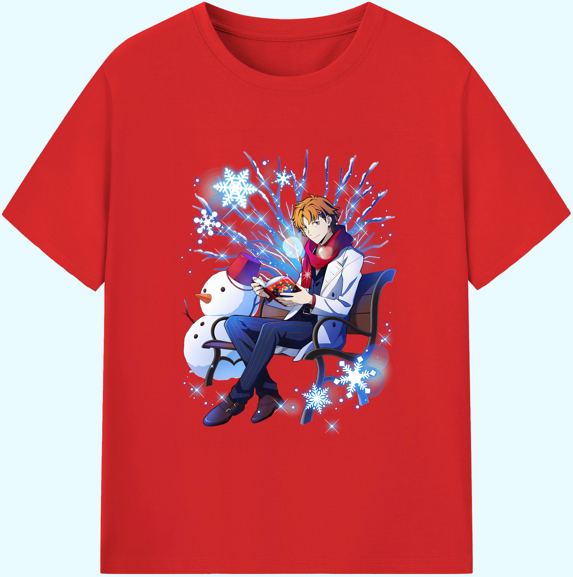 （画像用） 文豪ストレイドッグス Bungo Stray Dogs 綿100％ メンズ半袖Tシャツ｜肌触りやわらか＆通気性