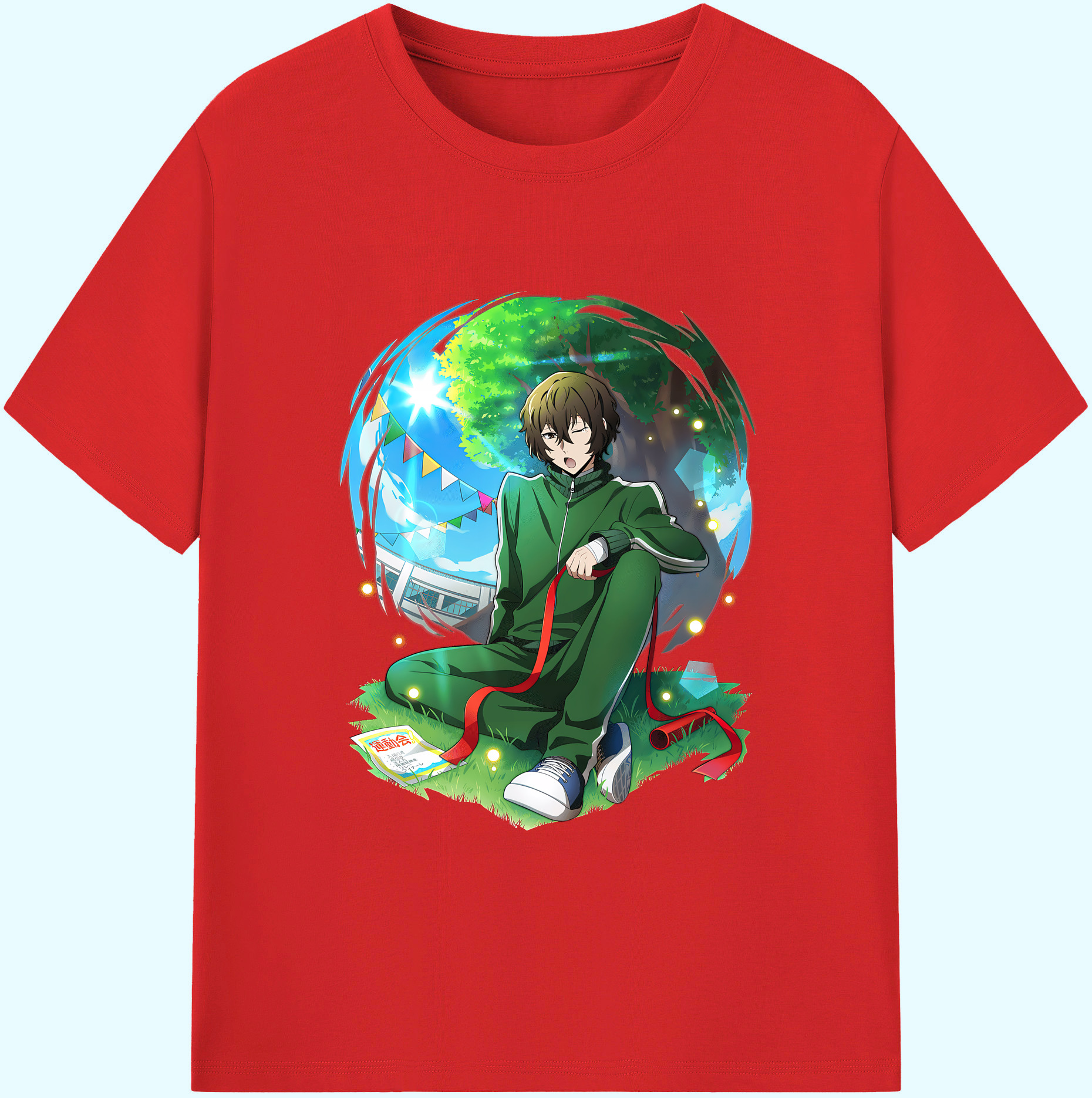 （画像用） 文豪ストレイドッグス Bungo Stray Dogs 綿100％ メンズ半袖Tシャツ｜肌触りやわらか＆通気性