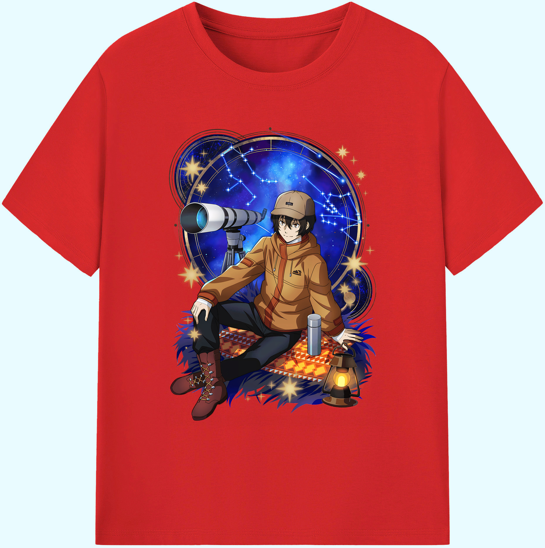 （画像用） 文豪ストレイドッグス Bungo Stray Dogs 綿100％ メンズ半袖Tシャツ｜肌触りやわらか＆通気性