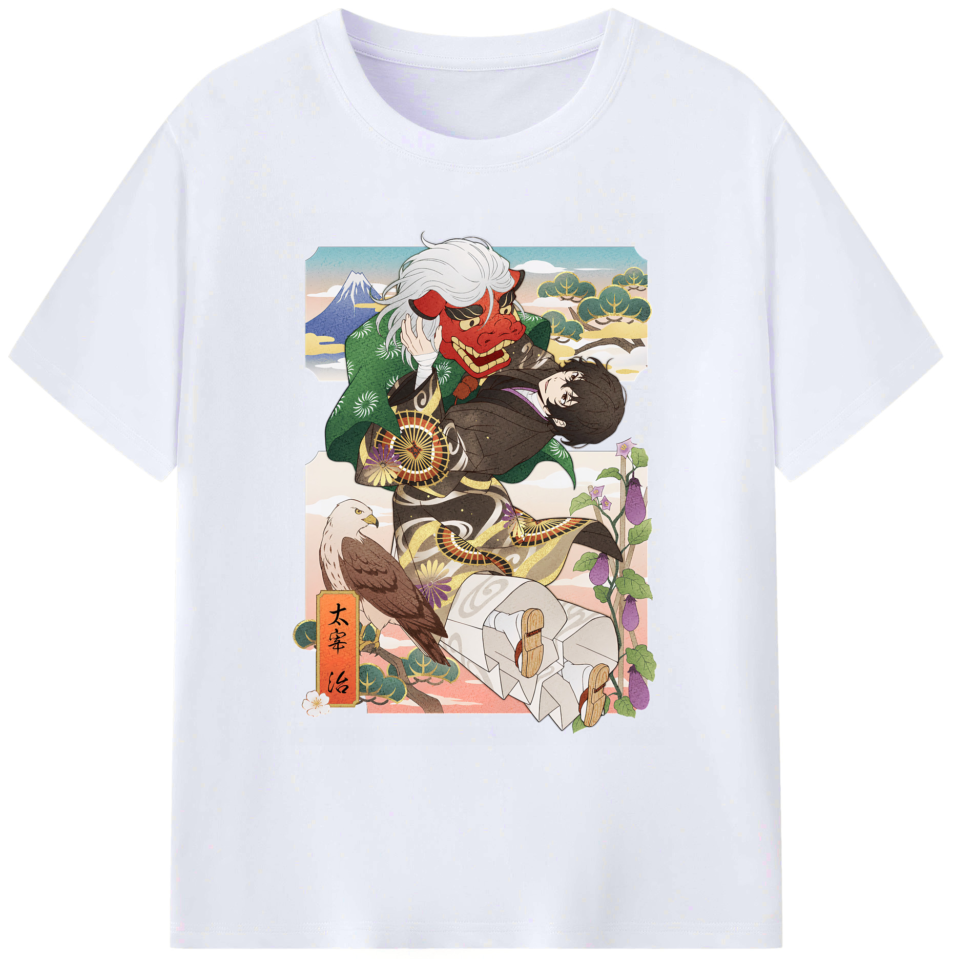 （画像用） 文豪ストレイドッグス Bungo Stray Dogs 綿100％ メンズ半袖Tシャツ｜肌触りやわらか＆通気性