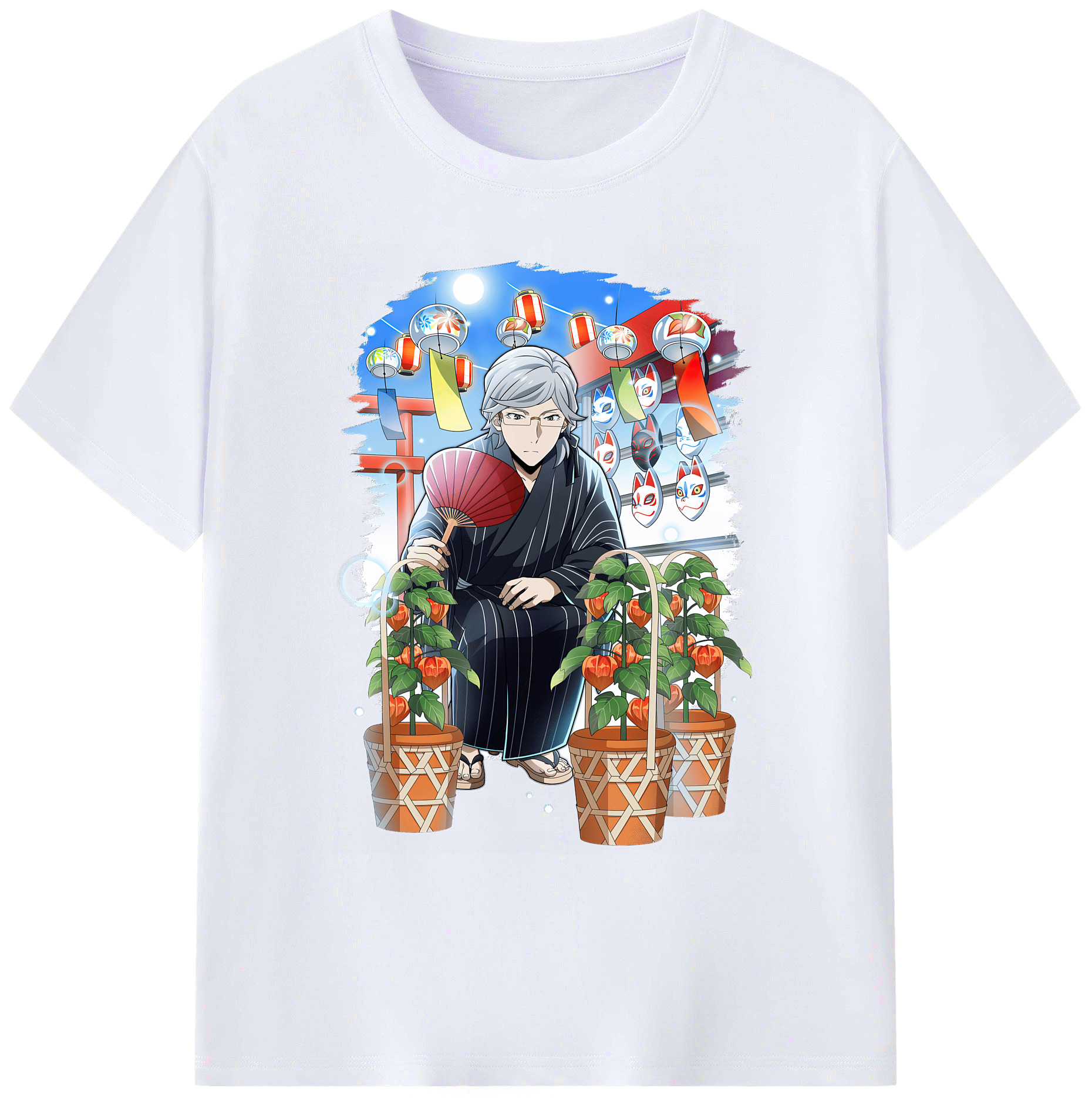 （画像用） 文豪ストレイドッグス Bungo Stray Dogs 綿100％ メンズ半袖Tシャツ｜肌触りやわらか＆通気性