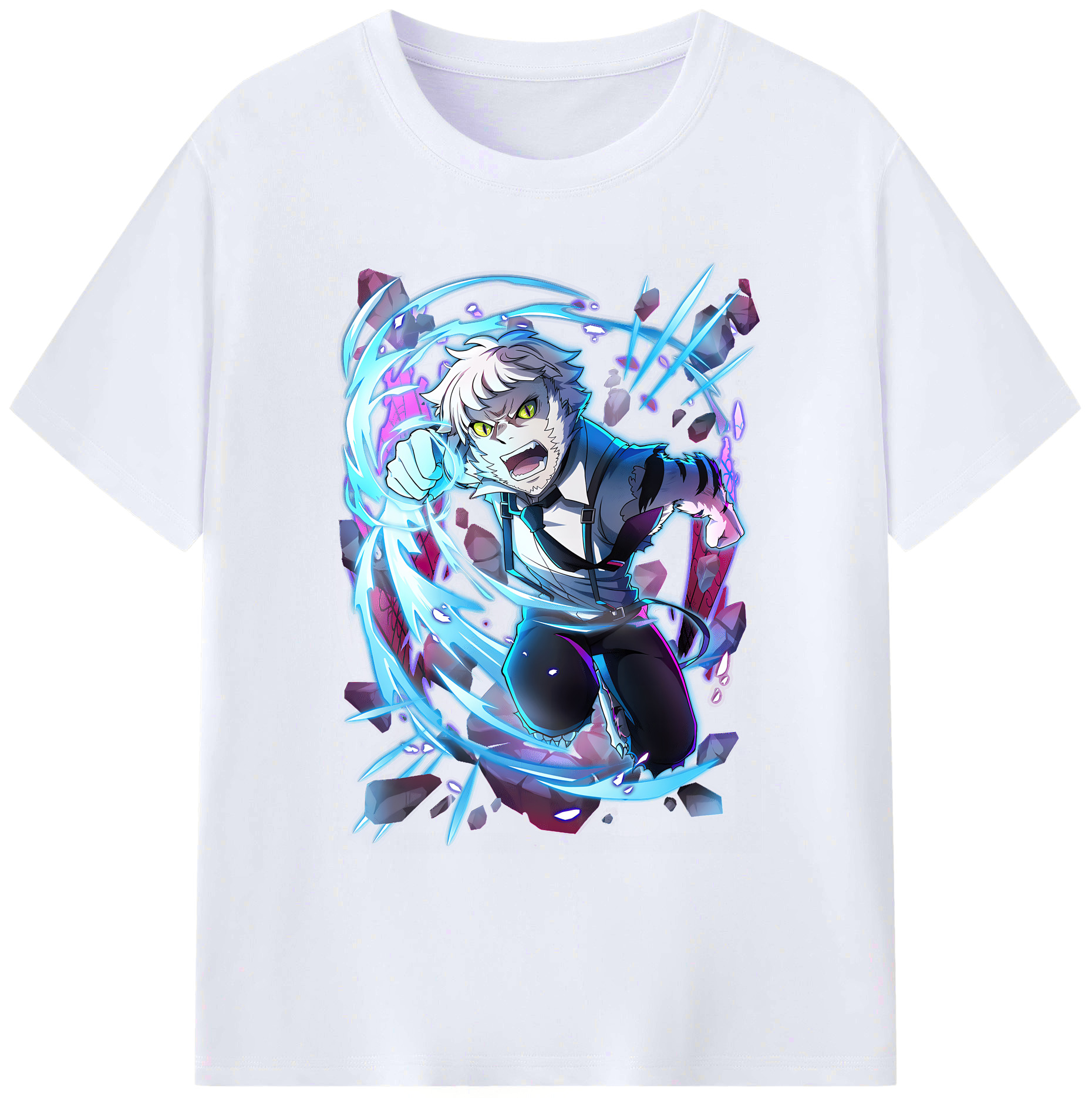 （画像用） 文豪ストレイドッグス Bungo Stray Dogs 綿100％ メンズ半袖Tシャツ｜肌触りやわらか＆通気性