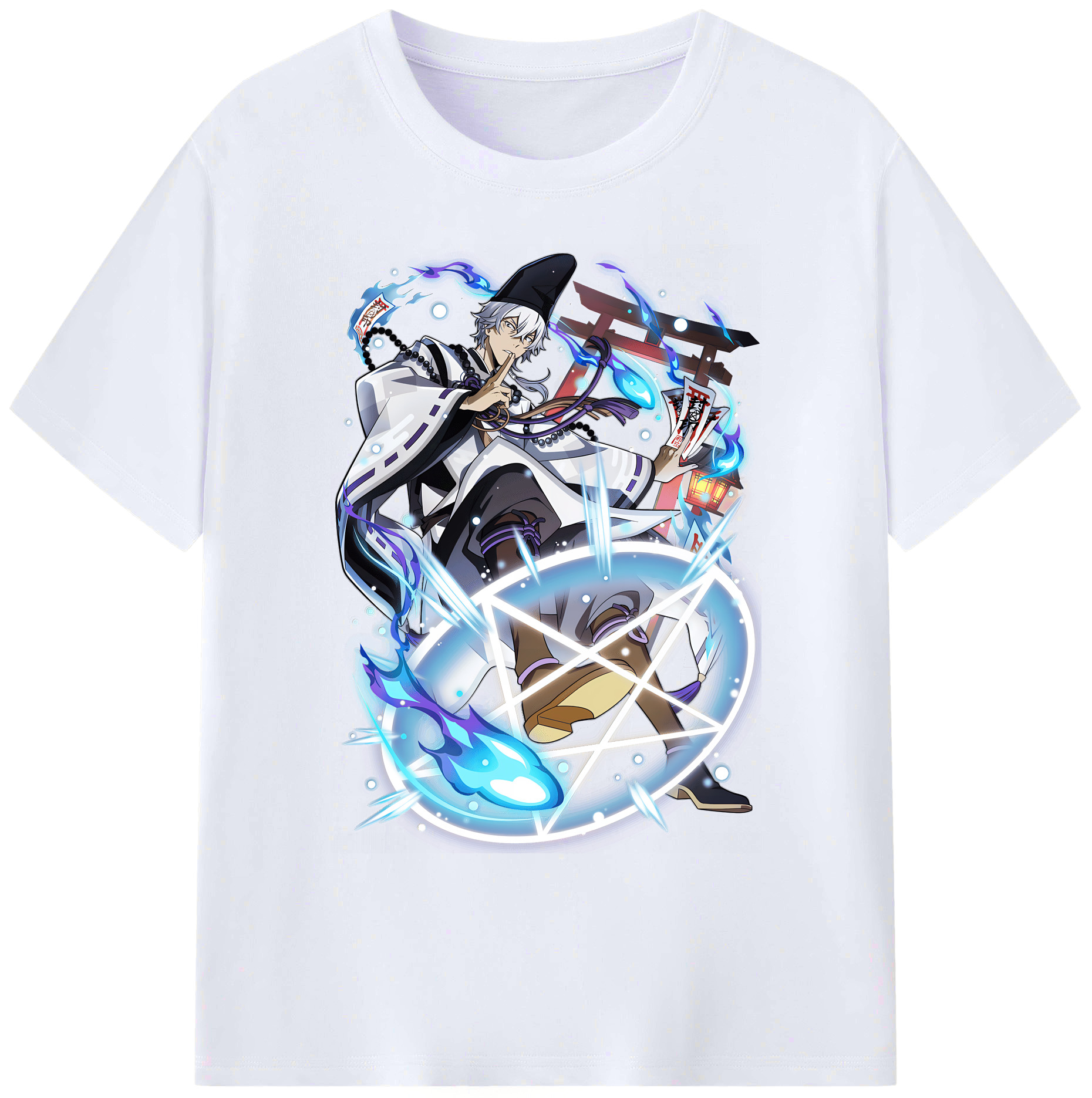 （画像用） 文豪ストレイドッグス Bungo Stray Dogs 綿100％ メンズ半袖Tシャツ｜肌触りやわらか＆通気性
