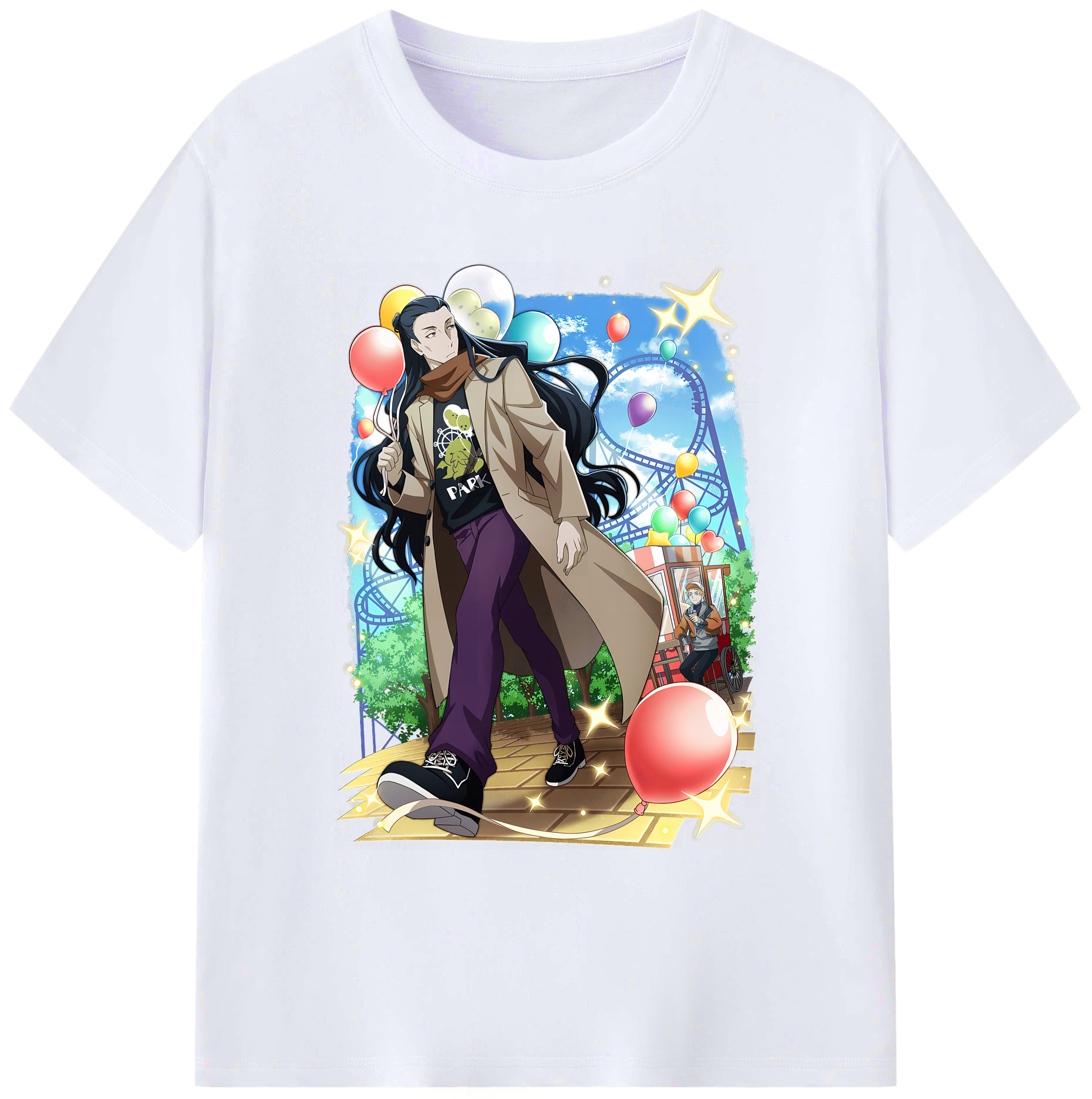 （画像用） 文豪ストレイドッグス Bungo Stray Dogs 綿100％ メンズ半袖Tシャツ｜肌触りやわらか＆通気性