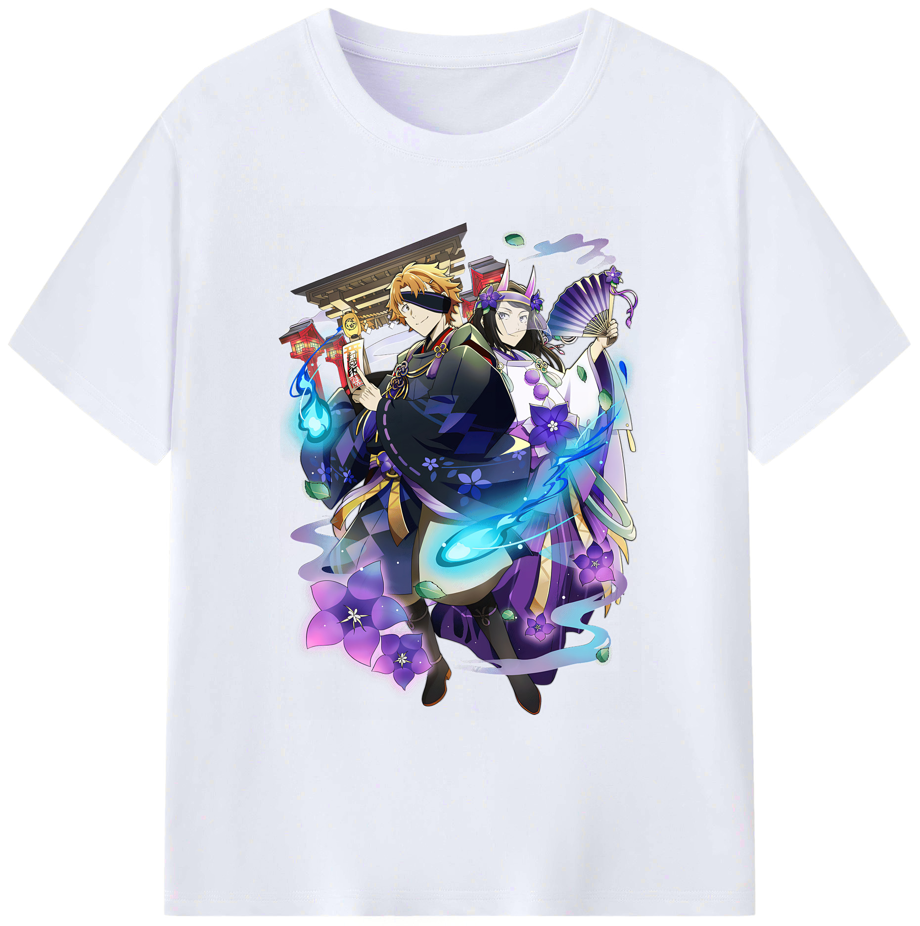 （画像用） 文豪ストレイドッグス Bungo Stray Dogs 綿100％ メンズ半袖Tシャツ｜肌触りやわらか＆通気性