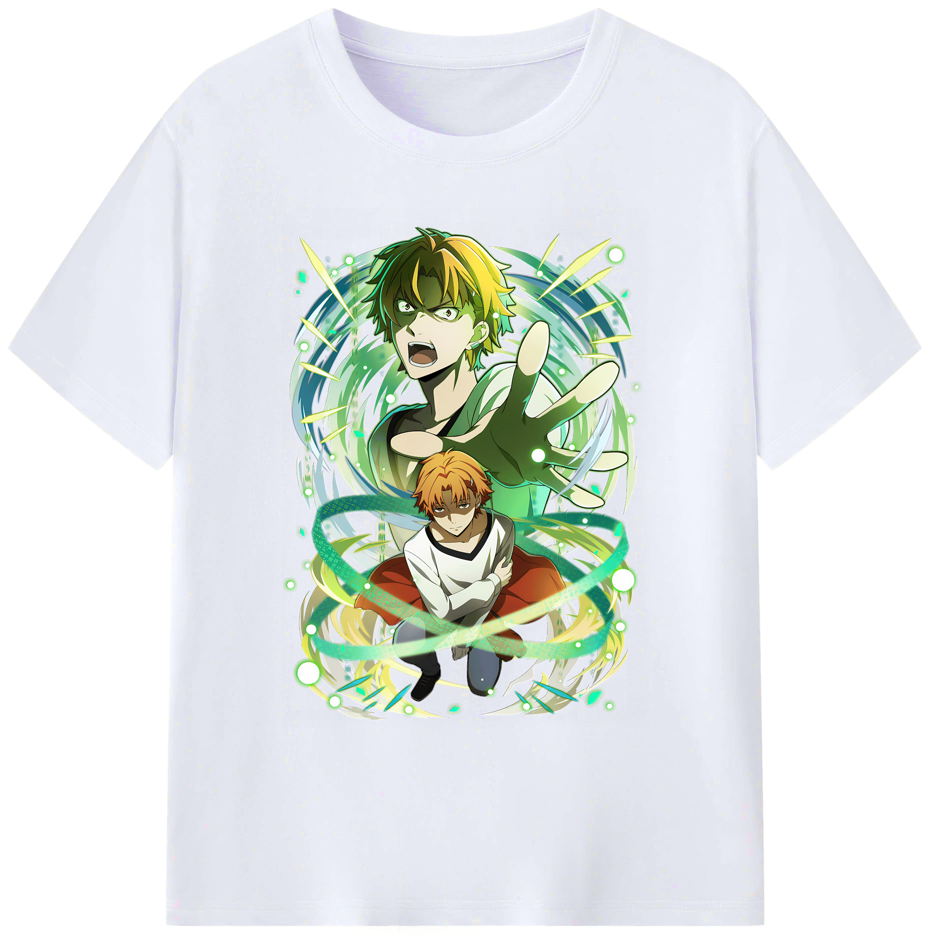 （画像用） 文豪ストレイドッグス Bungo Stray Dogs 綿100％ メンズ半袖Tシャツ｜肌触りやわらか＆通気性