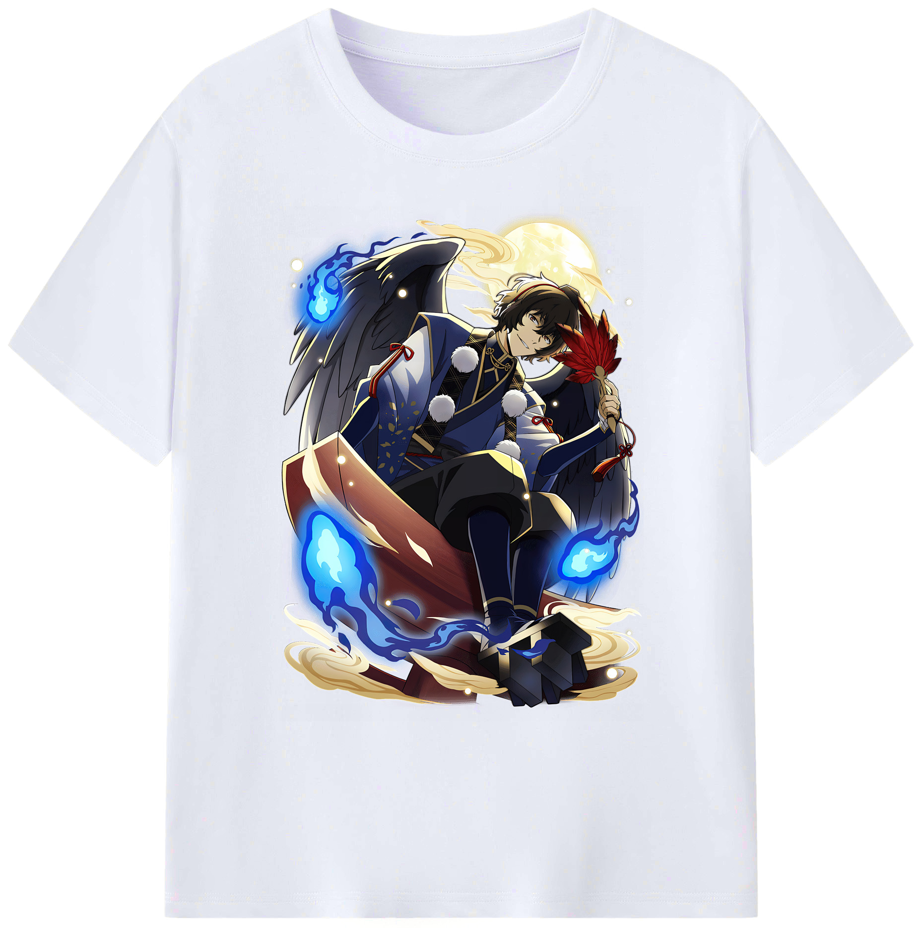 （画像用） 文豪ストレイドッグス Bungo Stray Dogs 綿100％ メンズ半袖Tシャツ｜肌触りやわらか＆通気性