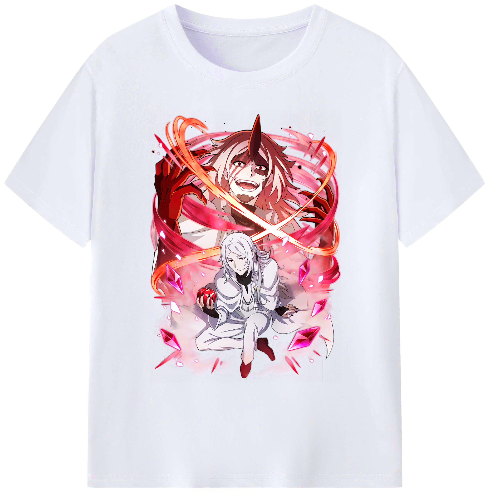 （画像用） 文豪ストレイドッグス Bungo Stray Dogs 綿100％ メンズ半袖Tシャツ｜肌触りやわらか＆通気性