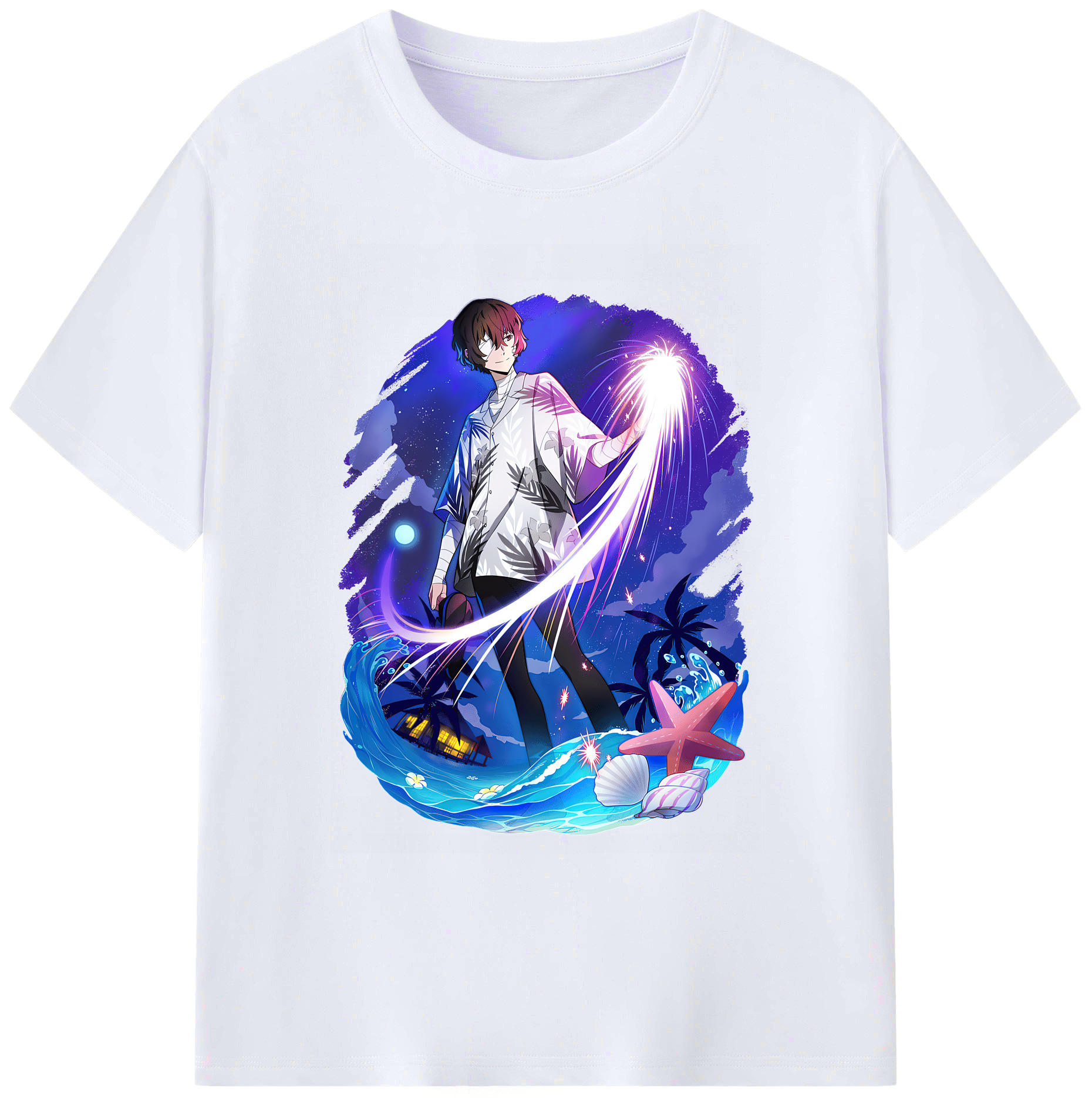 （画像用） 文豪ストレイドッグス Bungo Stray Dogs 綿100％ メンズ半袖Tシャツ｜肌触りやわらか＆通気性