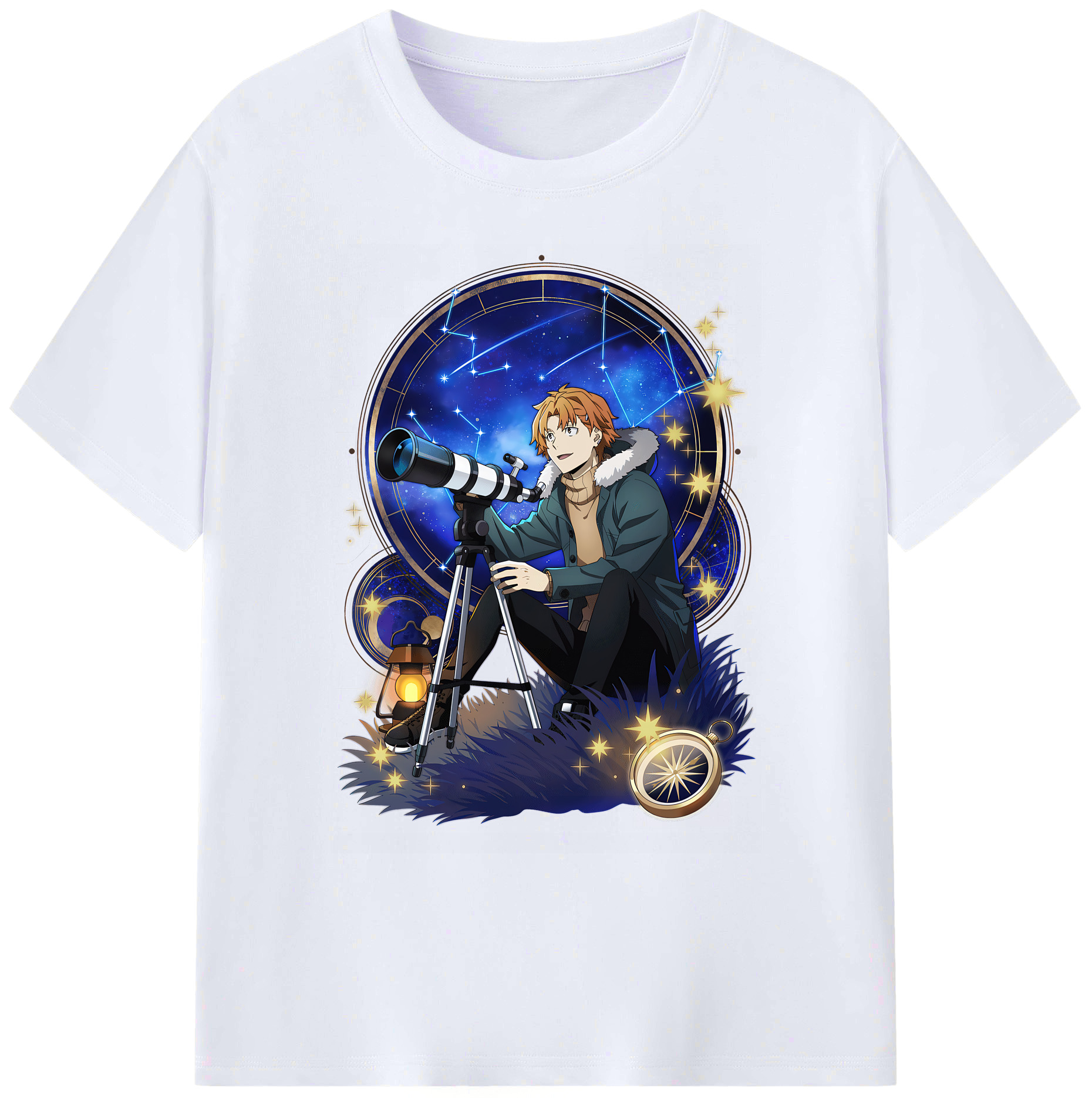 （画像用） 文豪ストレイドッグス Bungo Stray Dogs 綿100％ メンズ半袖Tシャツ｜肌触りやわらか＆通気性