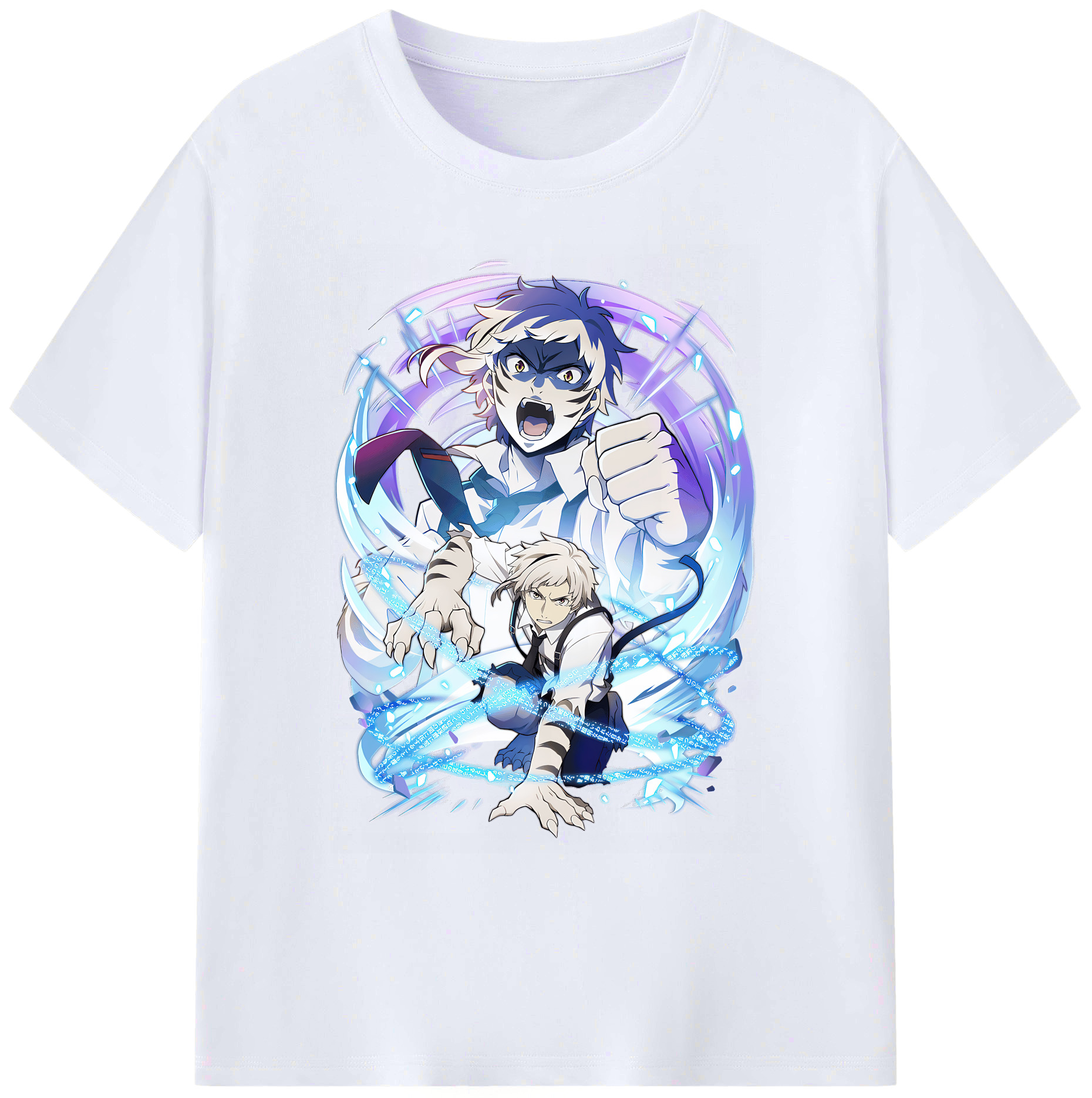 （画像用） 文豪ストレイドッグス Bungo Stray Dogs 綿100％ メンズ半袖Tシャツ｜肌触りやわらか＆通気性