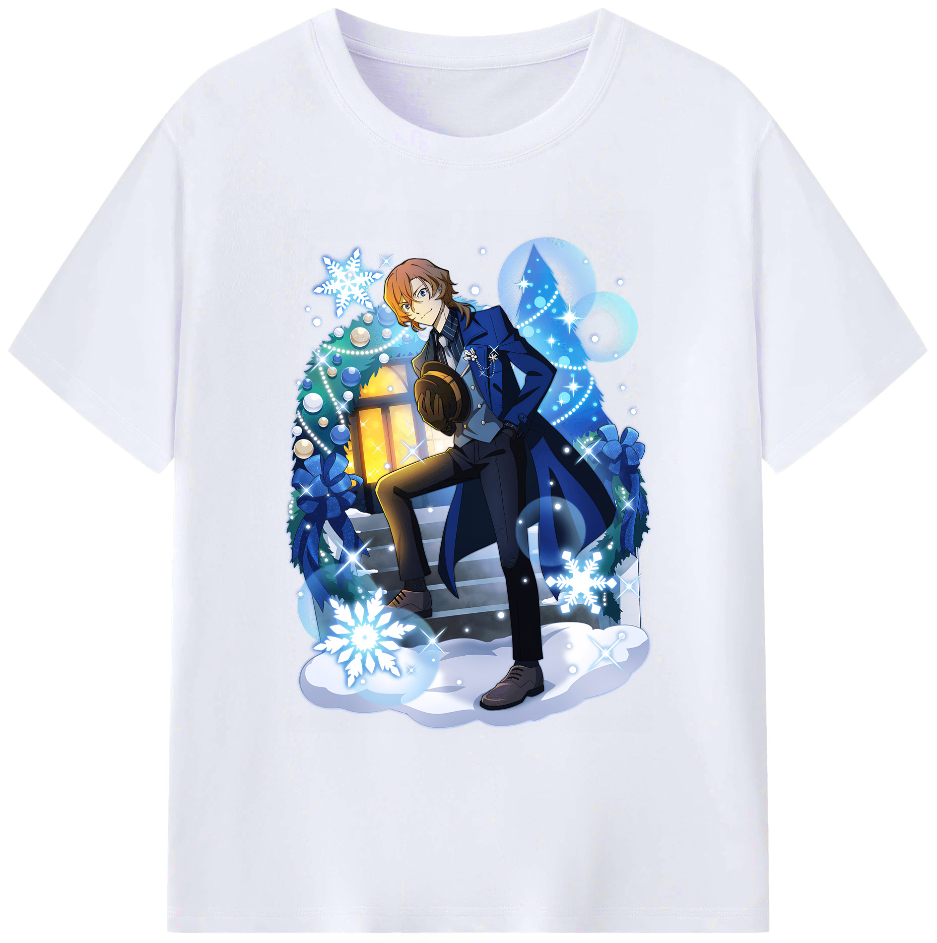 （画像用） 文豪ストレイドッグス Bungo Stray Dogs 綿100％ メンズ半袖Tシャツ｜肌触りやわらか＆通気性