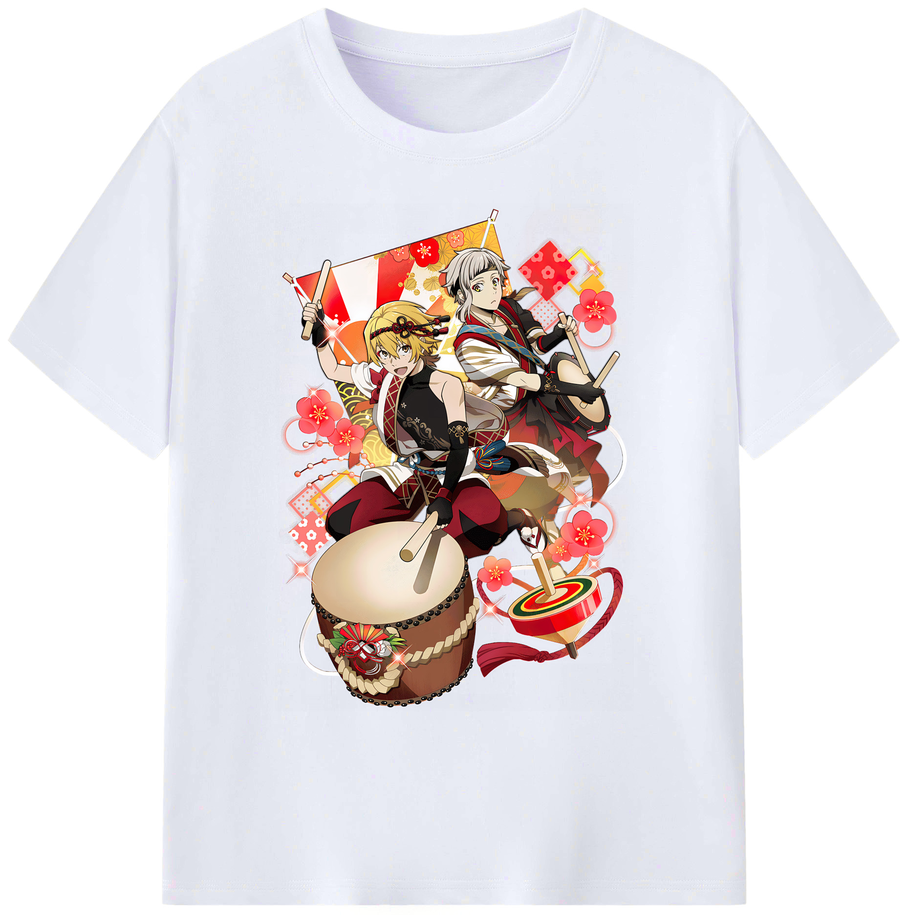 （画像用） 文豪ストレイドッグス Bungo Stray Dogs 綿100％ メンズ半袖Tシャツ｜肌触りやわらか＆通気性