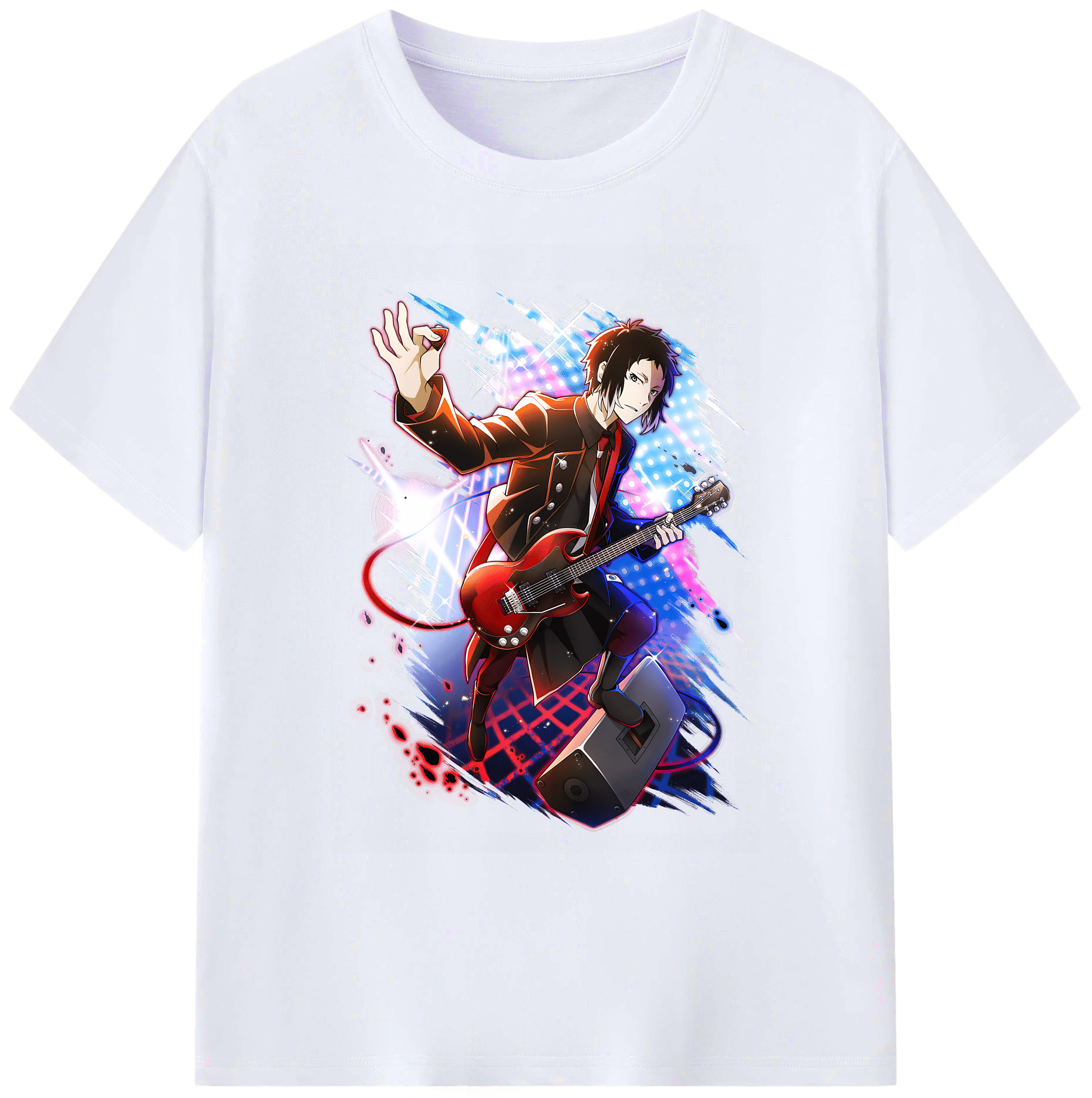 （画像用） 文豪ストレイドッグス Bungo Stray Dogs 綿100％ メンズ半袖Tシャツ｜肌触りやわらか＆通気性