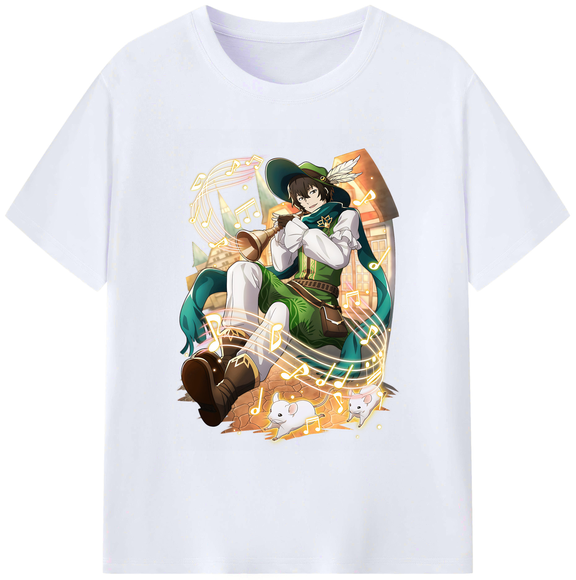 （画像用） 文豪ストレイドッグス Bungo Stray Dogs 綿100％ メンズ半袖Tシャツ｜肌触りやわらか＆通気性
