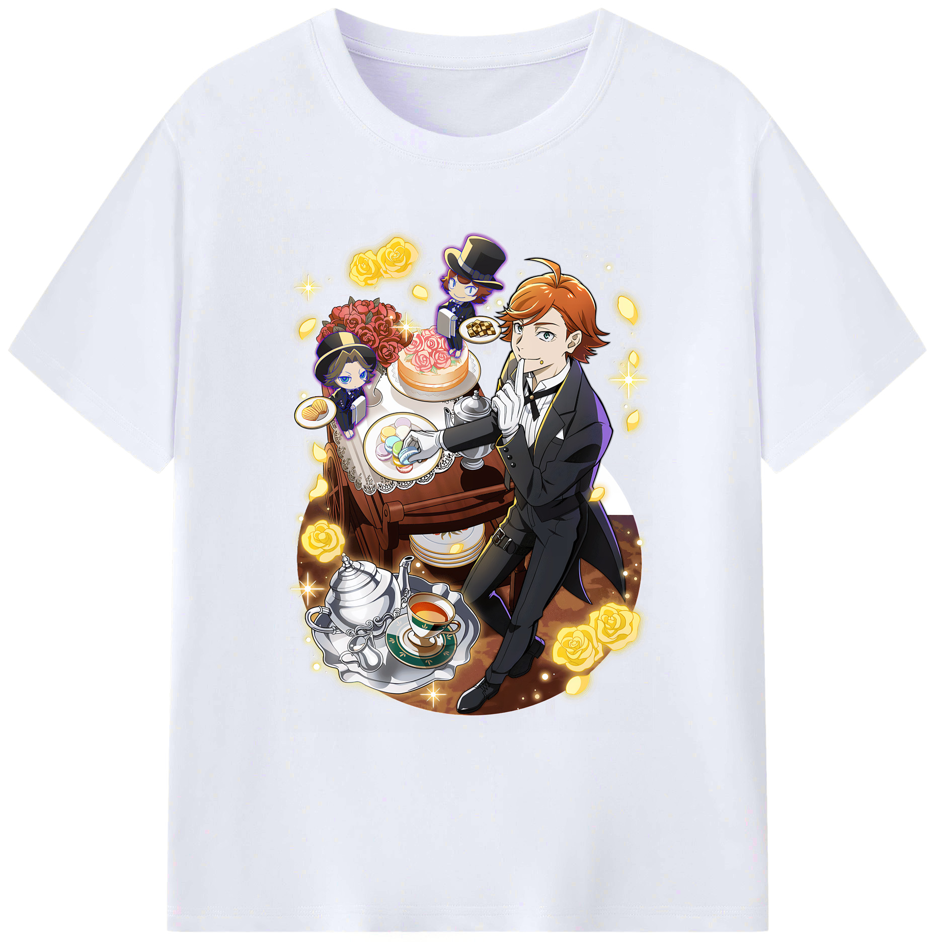 （画像用） 文豪ストレイドッグス Bungo Stray Dogs 綿100％ メンズ半袖Tシャツ｜肌触りやわらか＆通気性