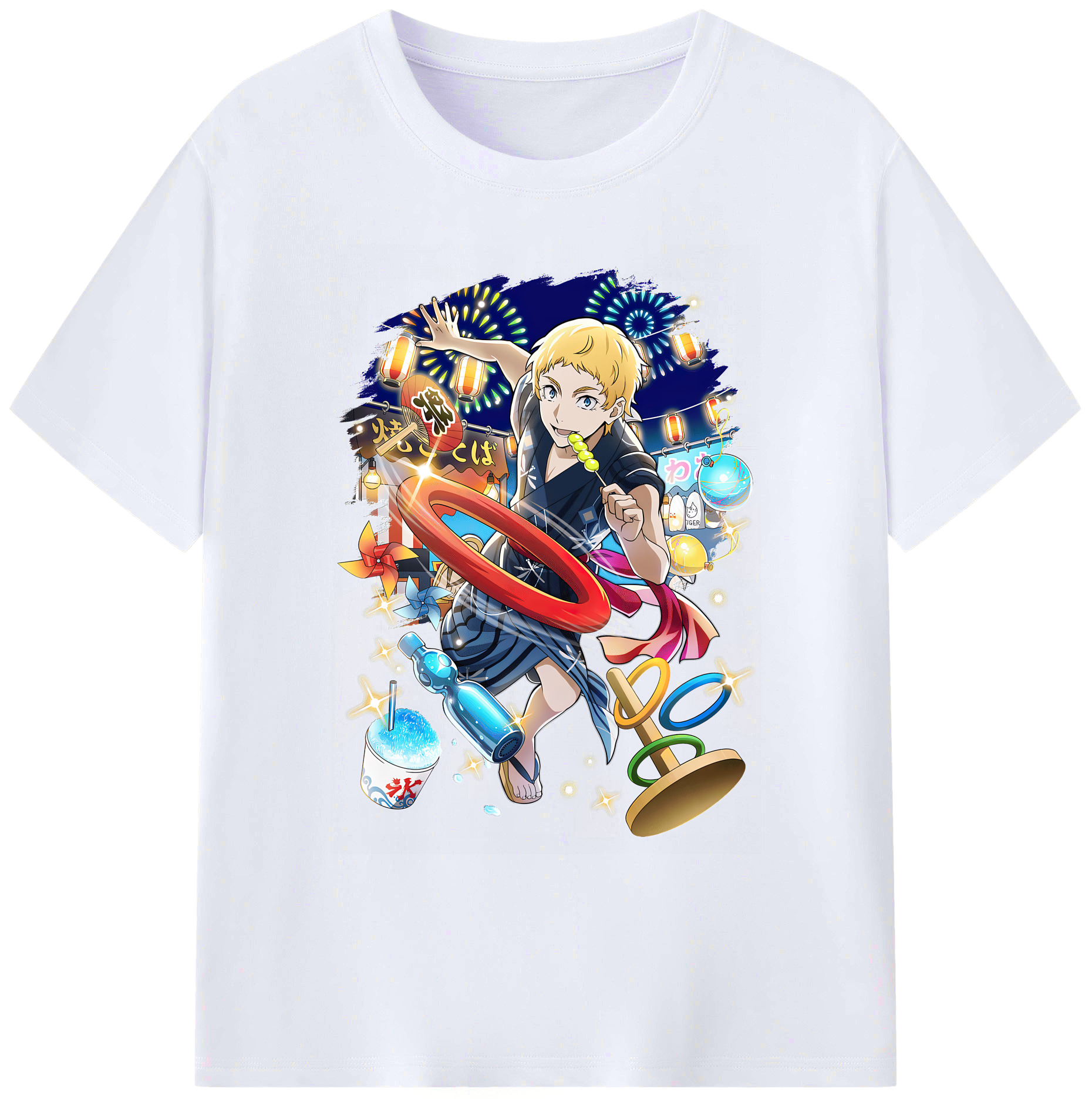 （画像用） 文豪ストレイドッグス Bungo Stray Dogs 綿100％ メンズ半袖Tシャツ｜肌触りやわらか＆通気性